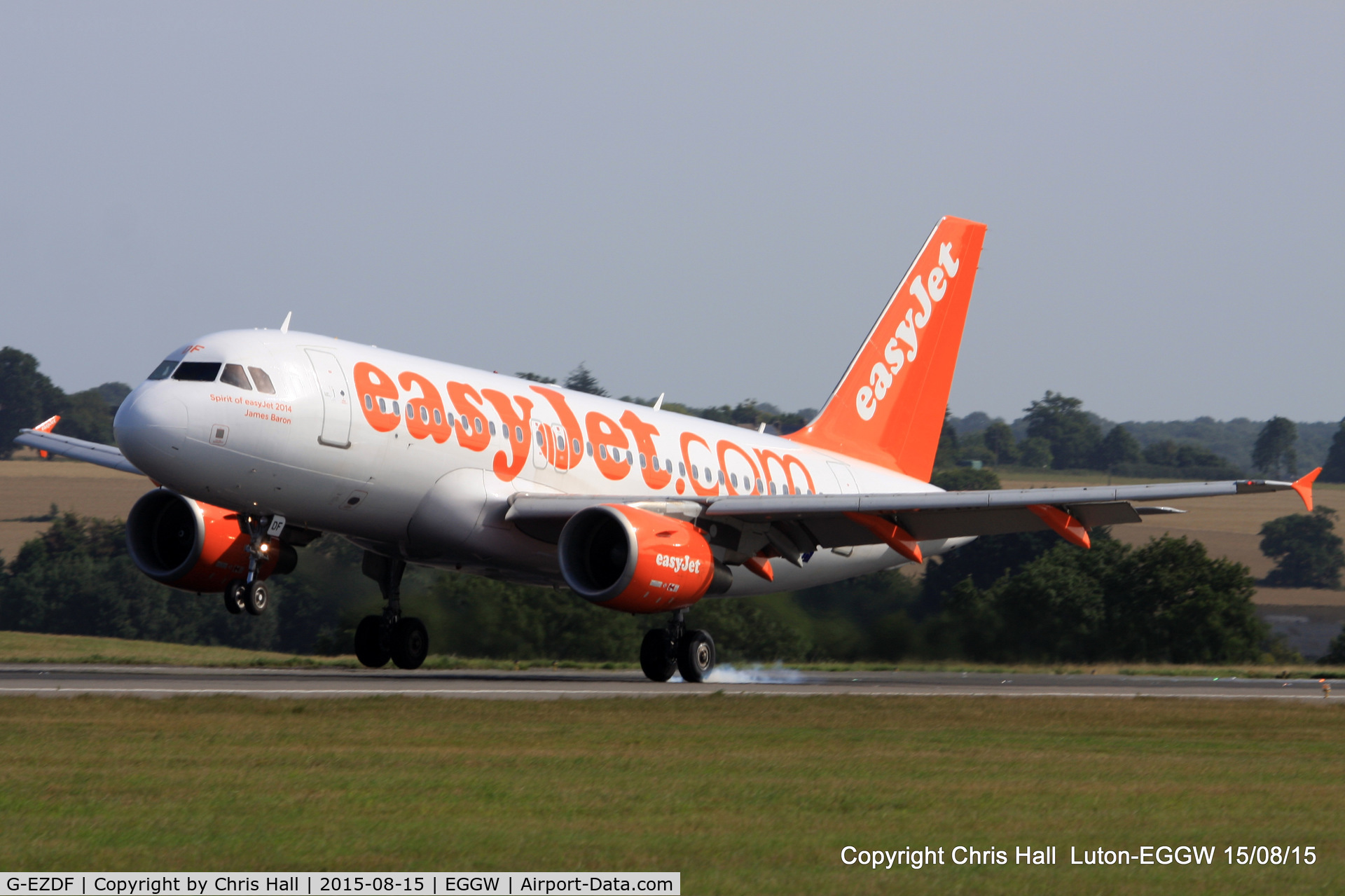 G-EZDF, 2008 Airbus A319-111 C/N 3432, easyJet