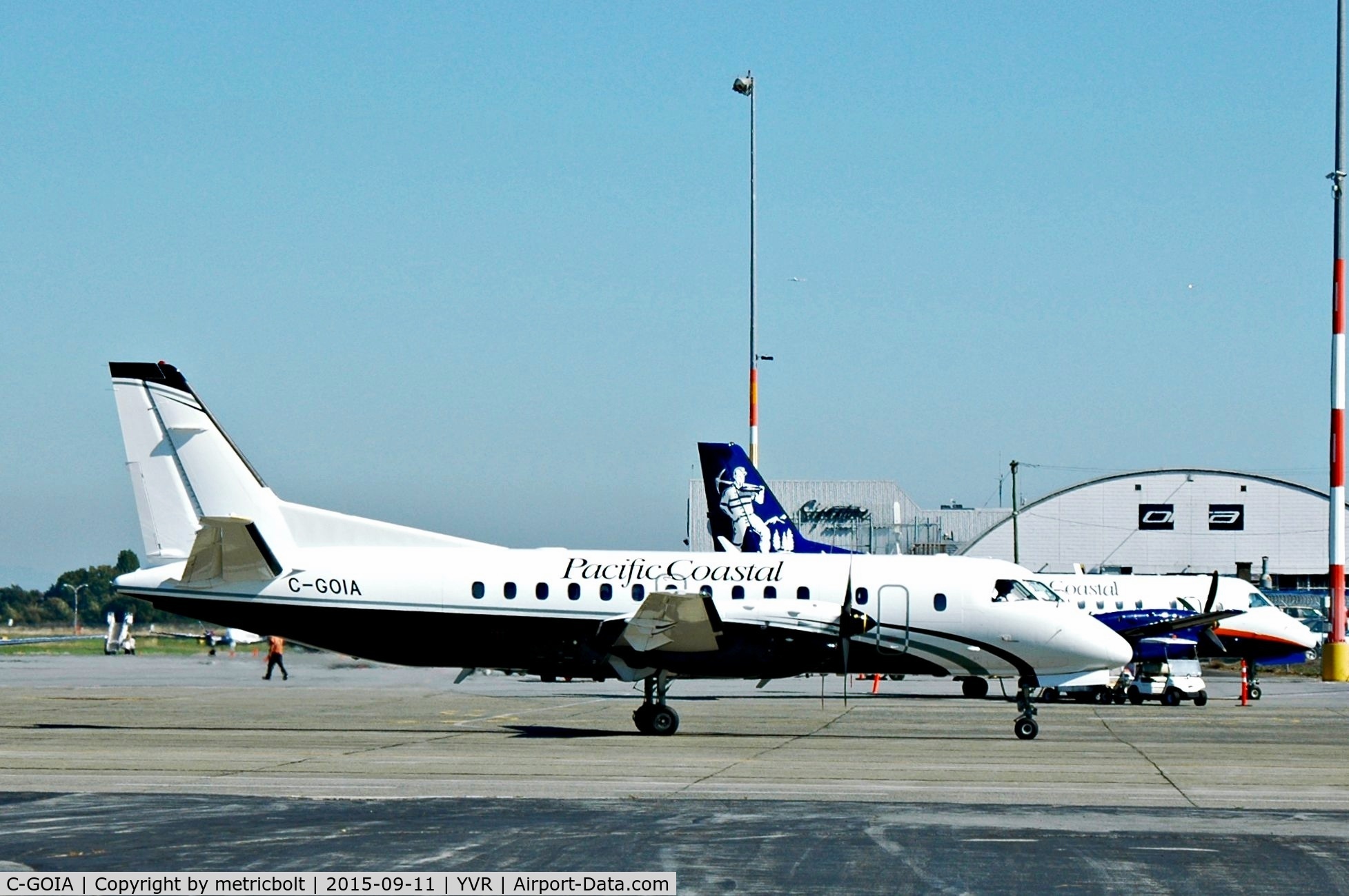 C-GOIA, 1993 Saab 340B C/N 340B-347, Now with Pacific Coastal titles.