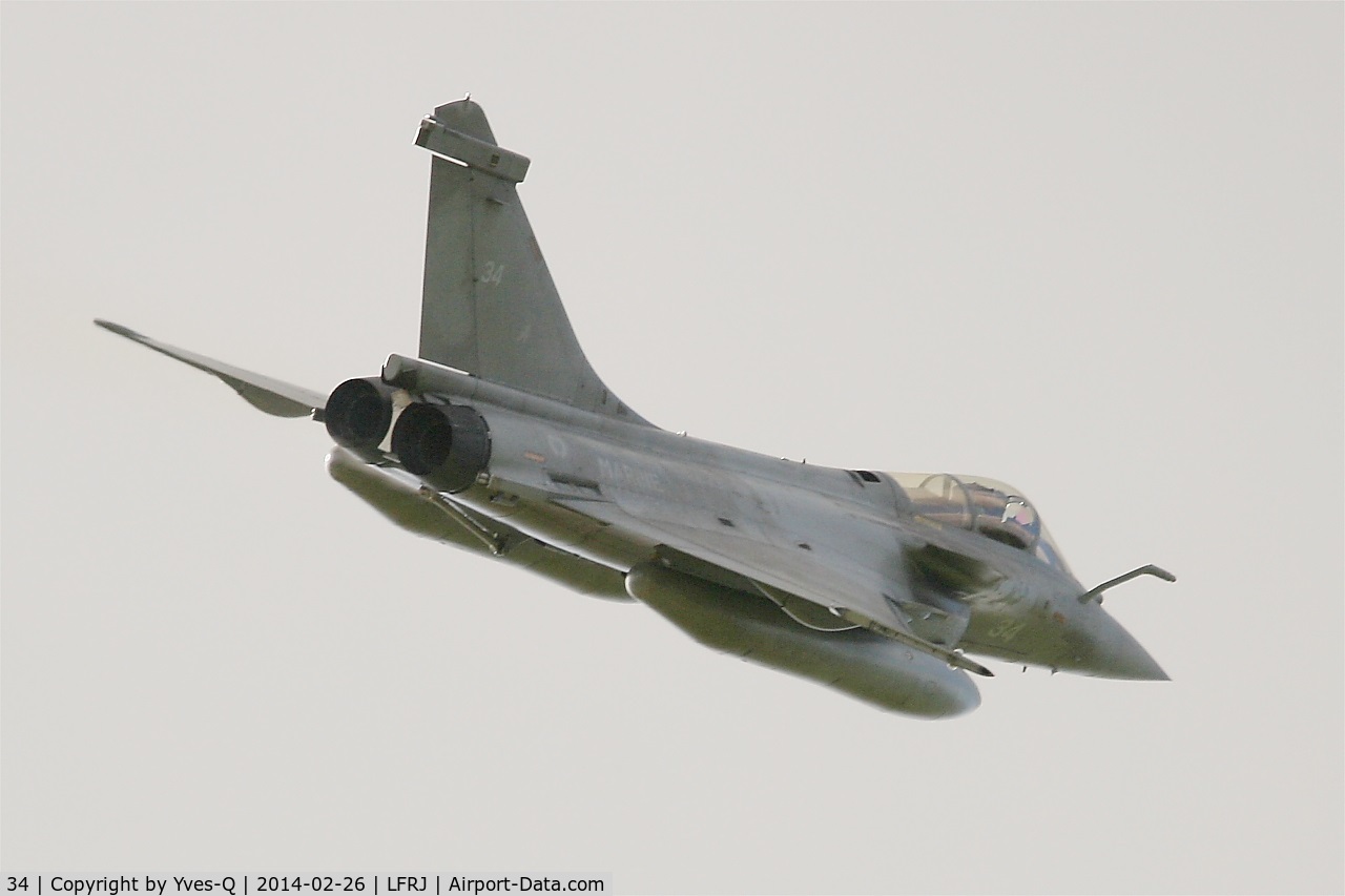 34, Dassault Rafale M C/N 34, Dassault Rafale M, Take off rwy 26, Landivisiau Naval Air Base (LFRJ)