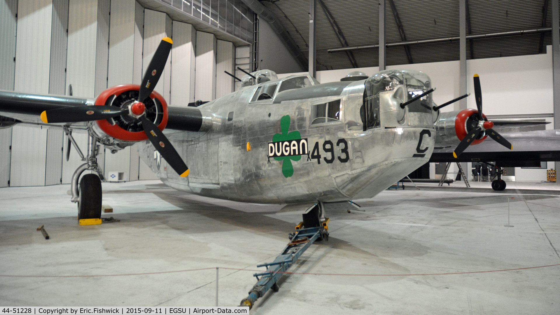 44-51228, 1944 Consolidated B-24M Liberator C/N 6083, 3. 44-51228 refreshed and ready to return to The American Air Museum, Duxford, Cambridgeshire.