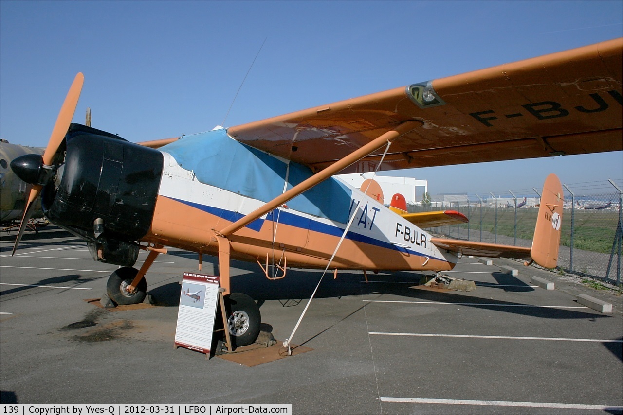 139, Max Holste MH-1521M Broussard C/N 188, Max Holste MH-1521M Broussard, Preserved at Les Ailes Anciennes Museum, Toulouse-Blagnac