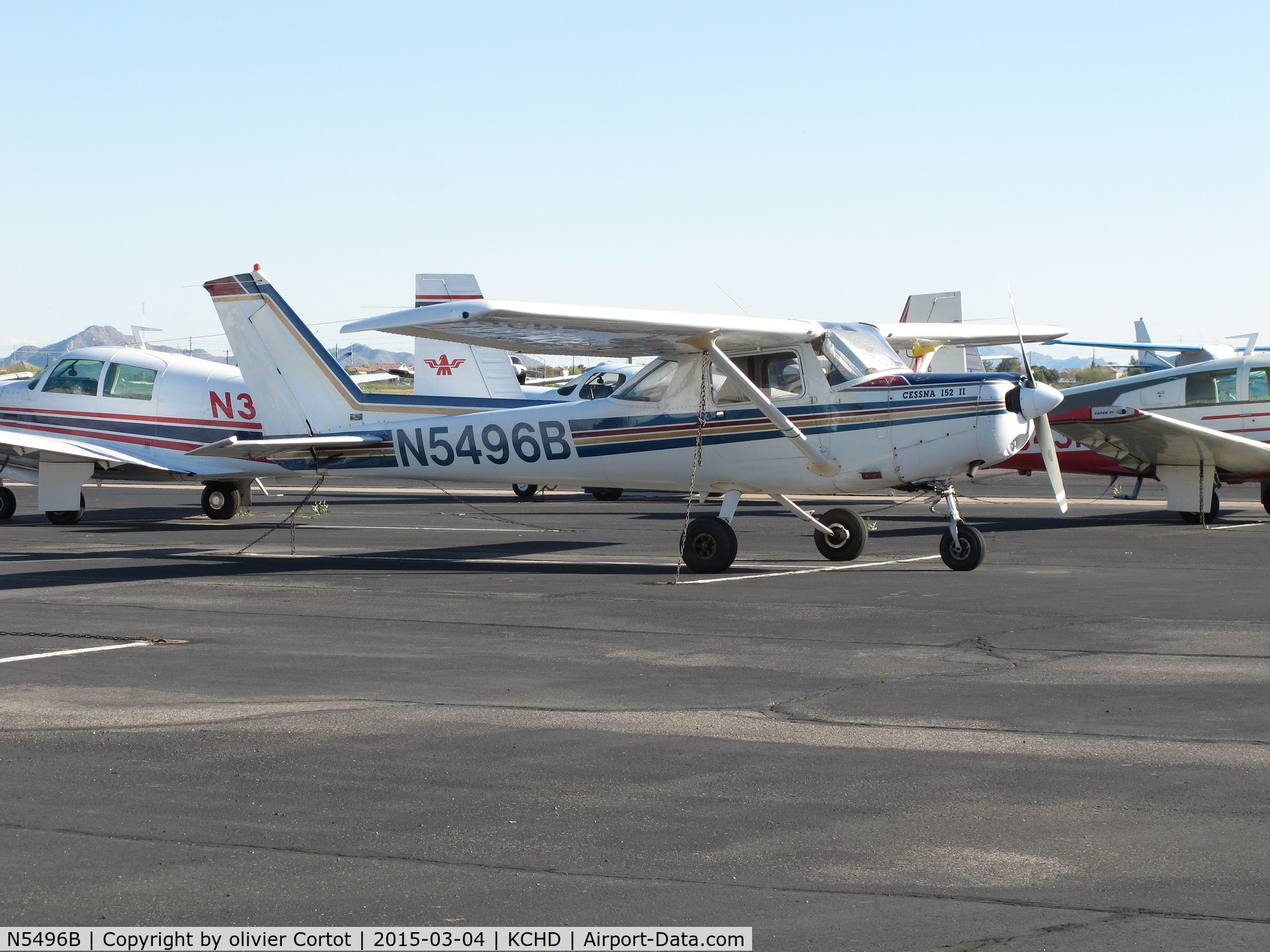 N5496B, 1979 Cessna 152 C/N 15283886, in Arizona