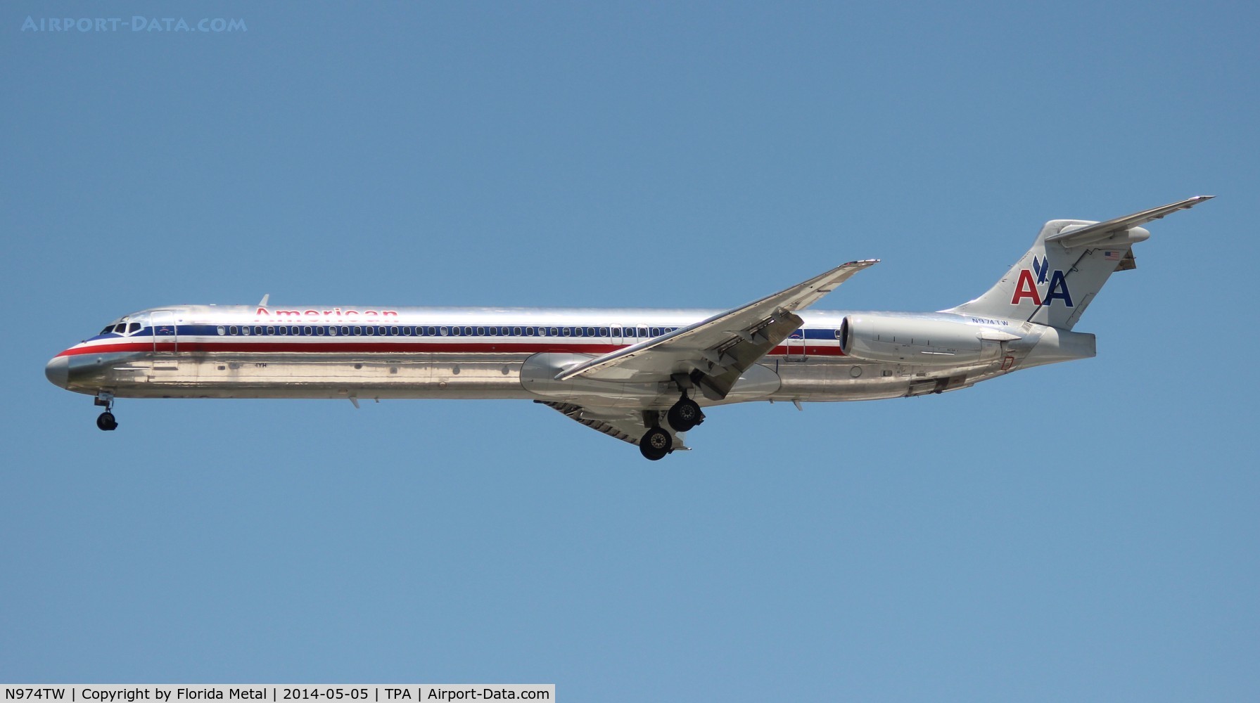 N974TW, 1999 McDonnell Douglas MD-83 (DC-9-83) C/N 53624, American