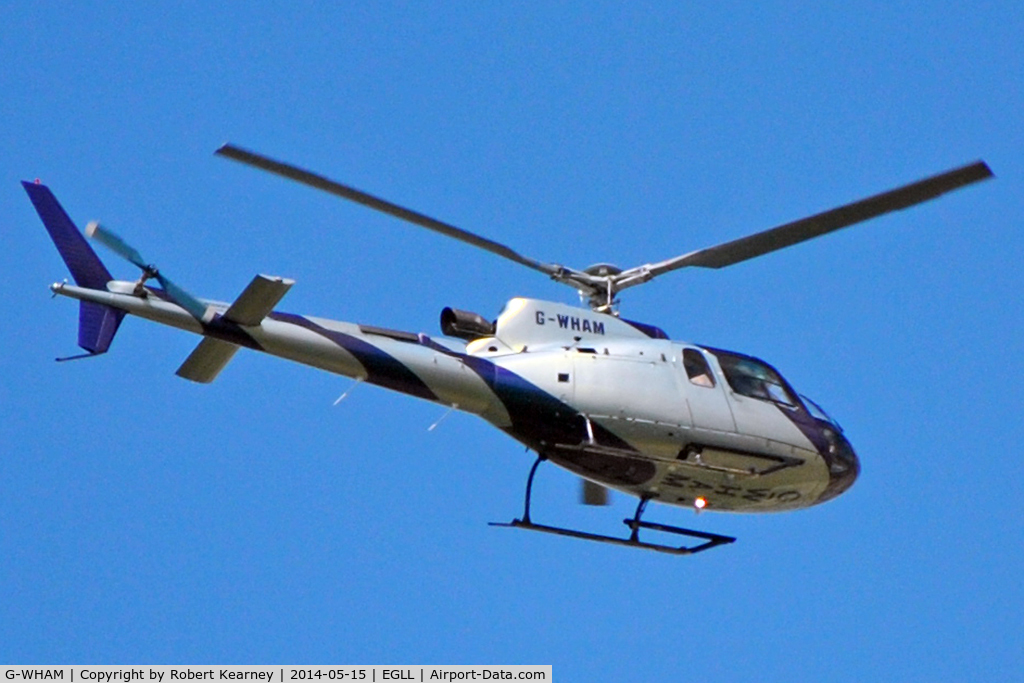 G-WHAM, 2001 Eurocopter AS-350B-3 Ecureuil Ecureuil C/N 3494, Crossing over LHR
