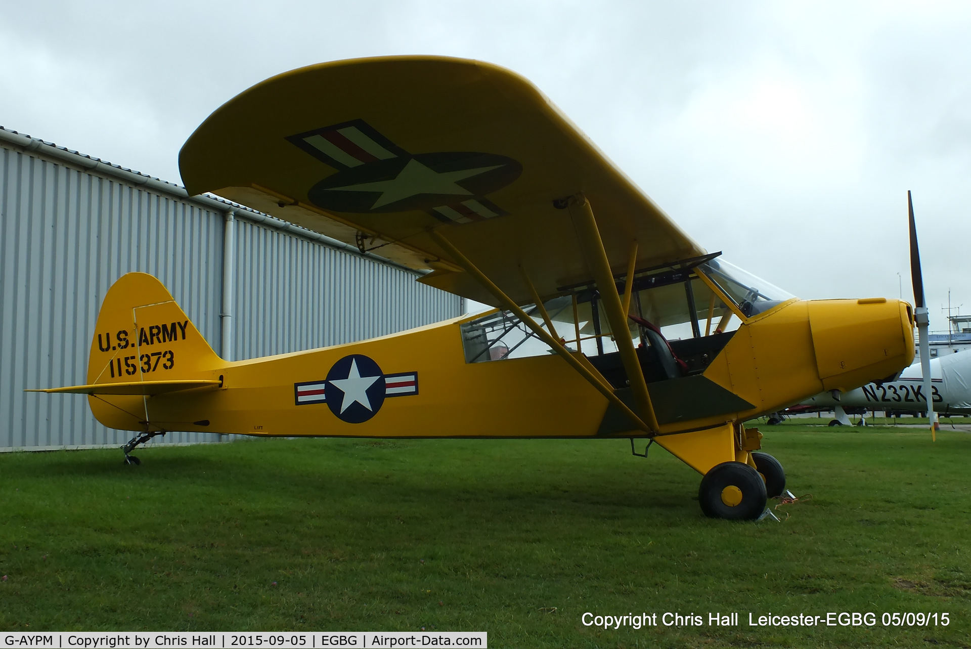 G-AYPM, 1951 Piper L-18C Super Cub C/N 18-1373, at Leicester