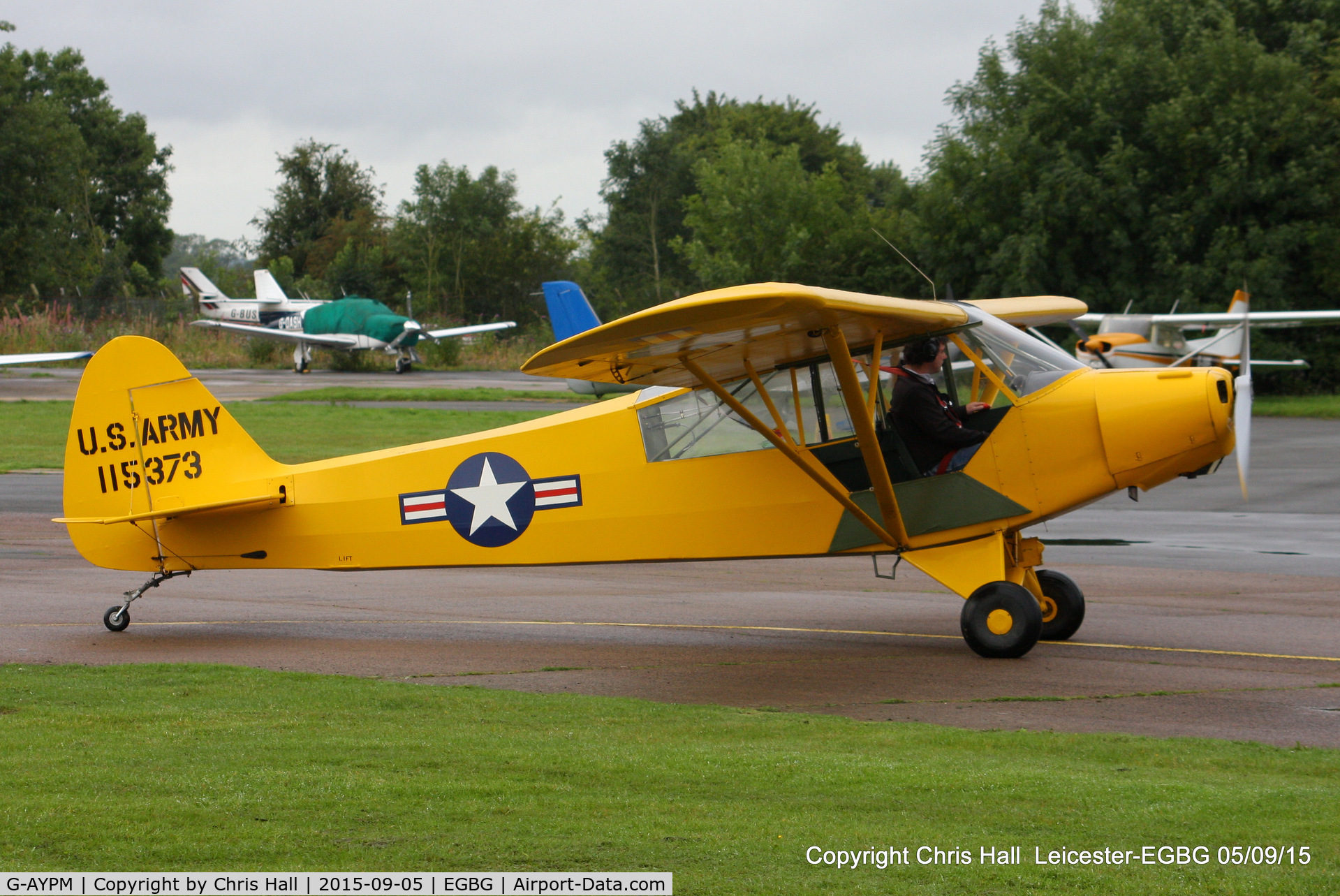 G-AYPM, 1951 Piper L-18C Super Cub C/N 18-1373, at Leicester