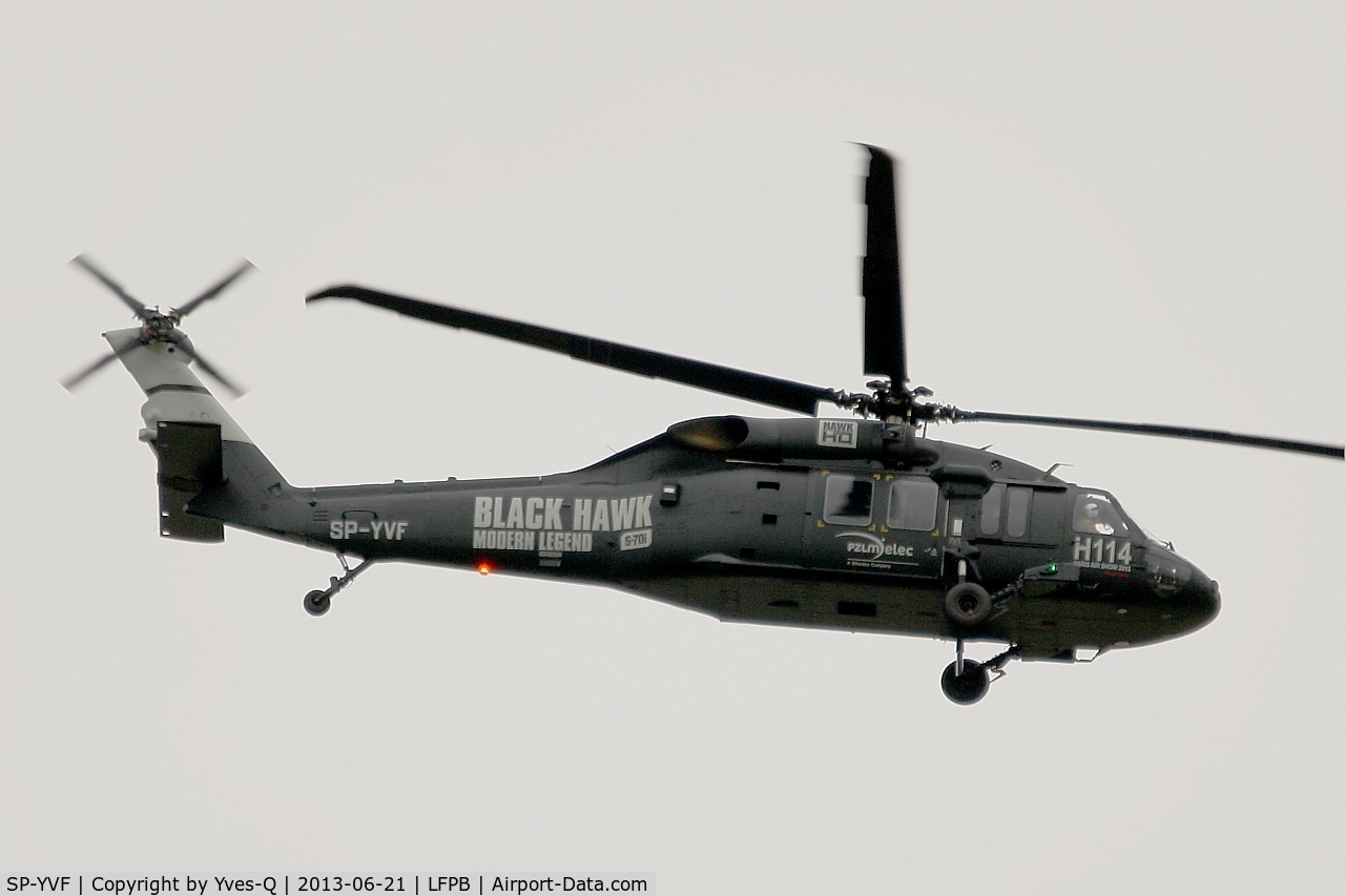 SP-YVF, 2011 Sikorsky S-70i Black Hawk C/N 0007/70-3743, Sikorsky S-70i Black Hawk, On display, Paris-Le Bourget Air Show 2013