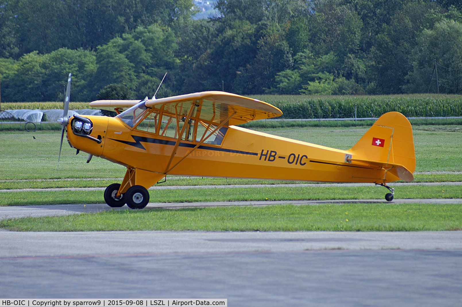 HB-OIC, 1944 Piper L-4J Grasshopper (J3C-65D) C/N 12372, new paint scheme