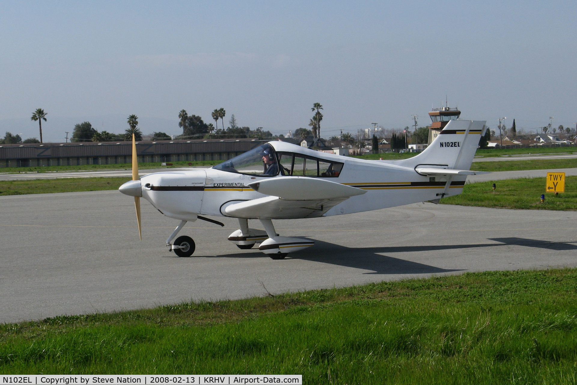 N102EL, 1999 Cavalier SA102.5 C/N 75005LF, Locally-Based 1999 Cavalier SA-102.5 homebuilt taxiing for takeoff @ Reid-Hillview Airport San Jose, CA