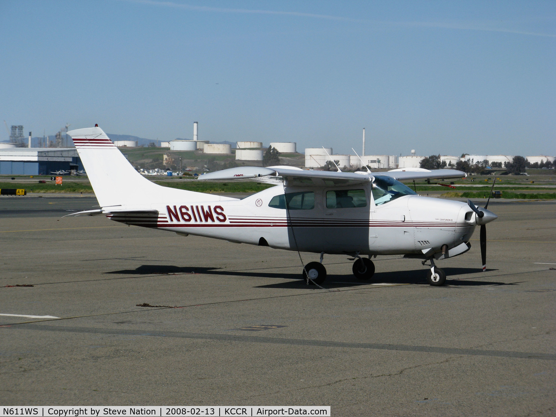N611WS, 1975 Cessna T210L Turbo Centurion C/N 21061134, 1975 Cessna T210L visiting @ Buchanan Field, Concord, CA