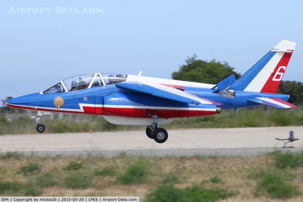 E94, Dassault-Dornier Alpha Jet E C/N E94, Landing