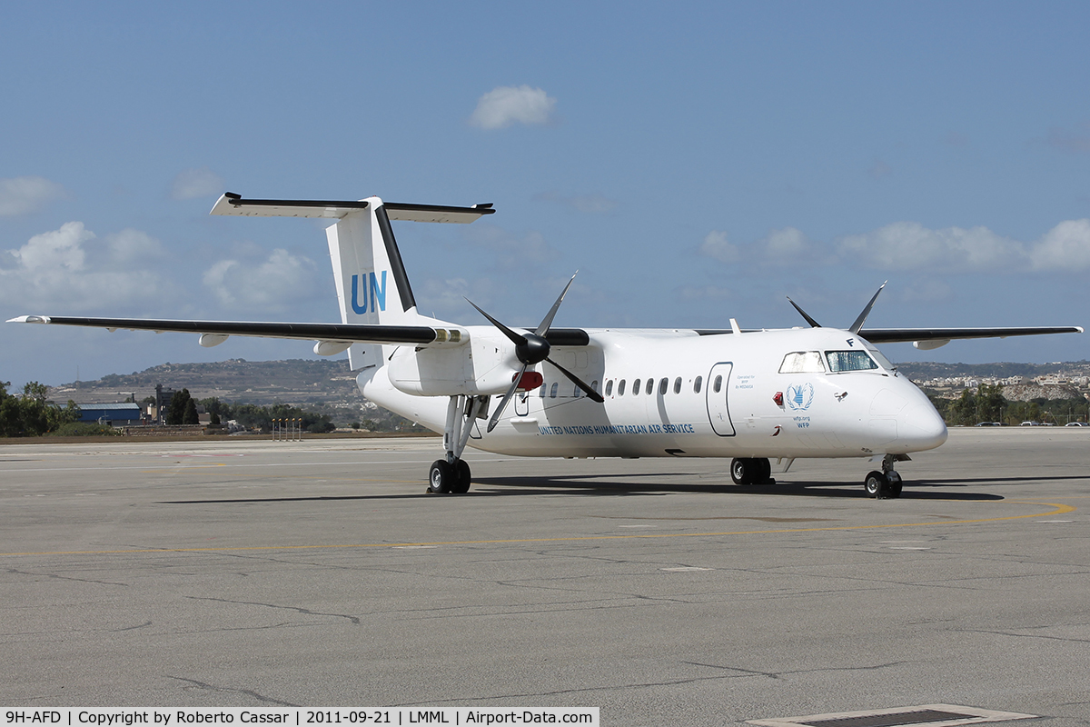 9H-AFD, 1997 De Havilland Canada DHC-8-311 Dash 8 C/N 458, Park 2