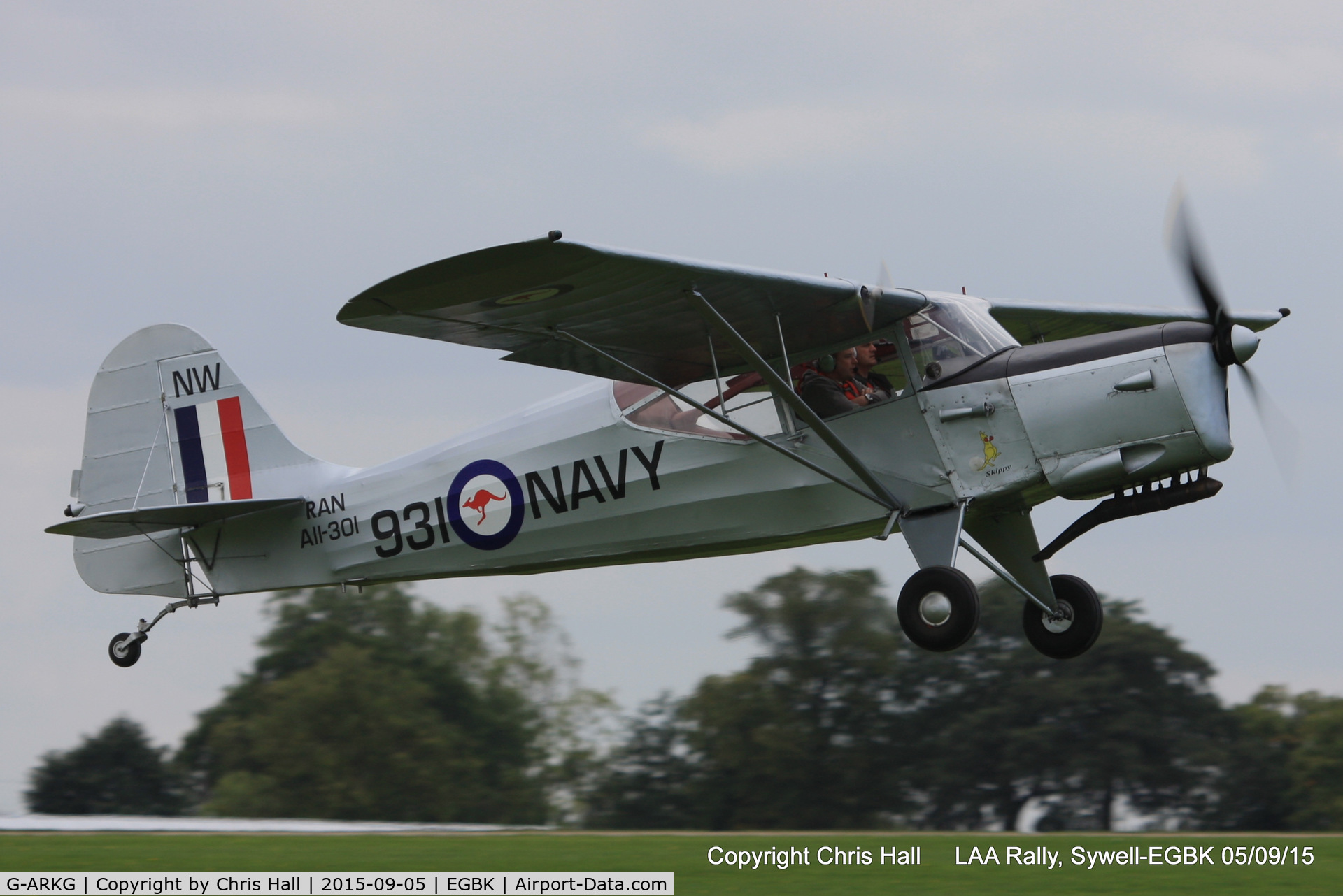 G-ARKG, 1952 Auster J-5G Autocar C/N 3061, at the LAA Rally 2015, Sywell