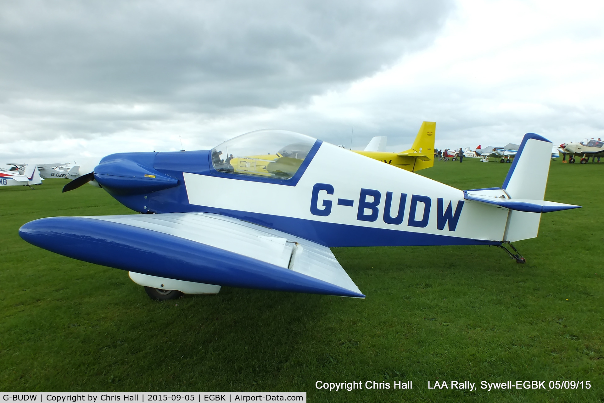 G-BUDW, 1992 Brugger MB-2 Colibri C/N PFA 043-10644, at the LAA Rally 2015, Sywell
