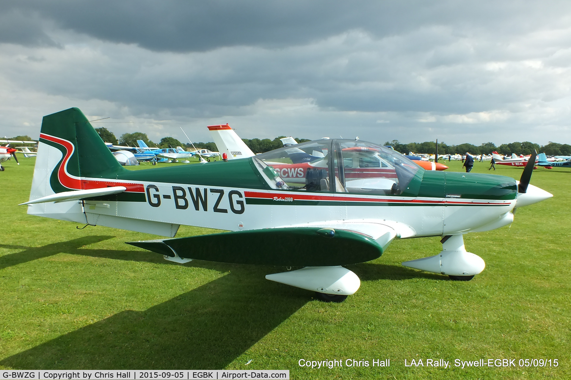 G-BWZG, 1997 Robin R-2160 Alpha Sport C/N 311, at the LAA Rally 2015, Sywell