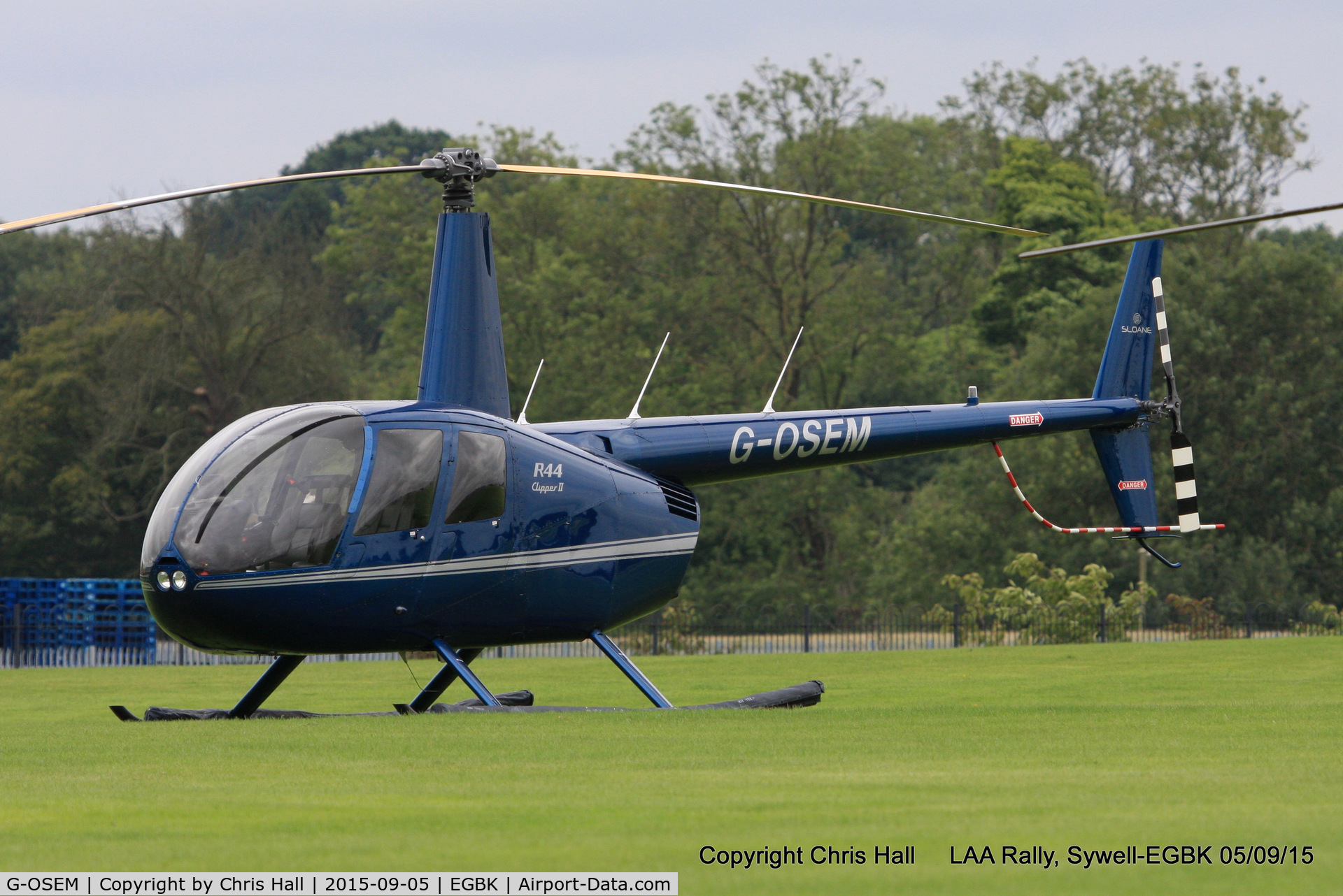 G-OSEM, 2014 Robinson R44 Clipper II C/N 13665, at the LAA Rally 2015, Sywell