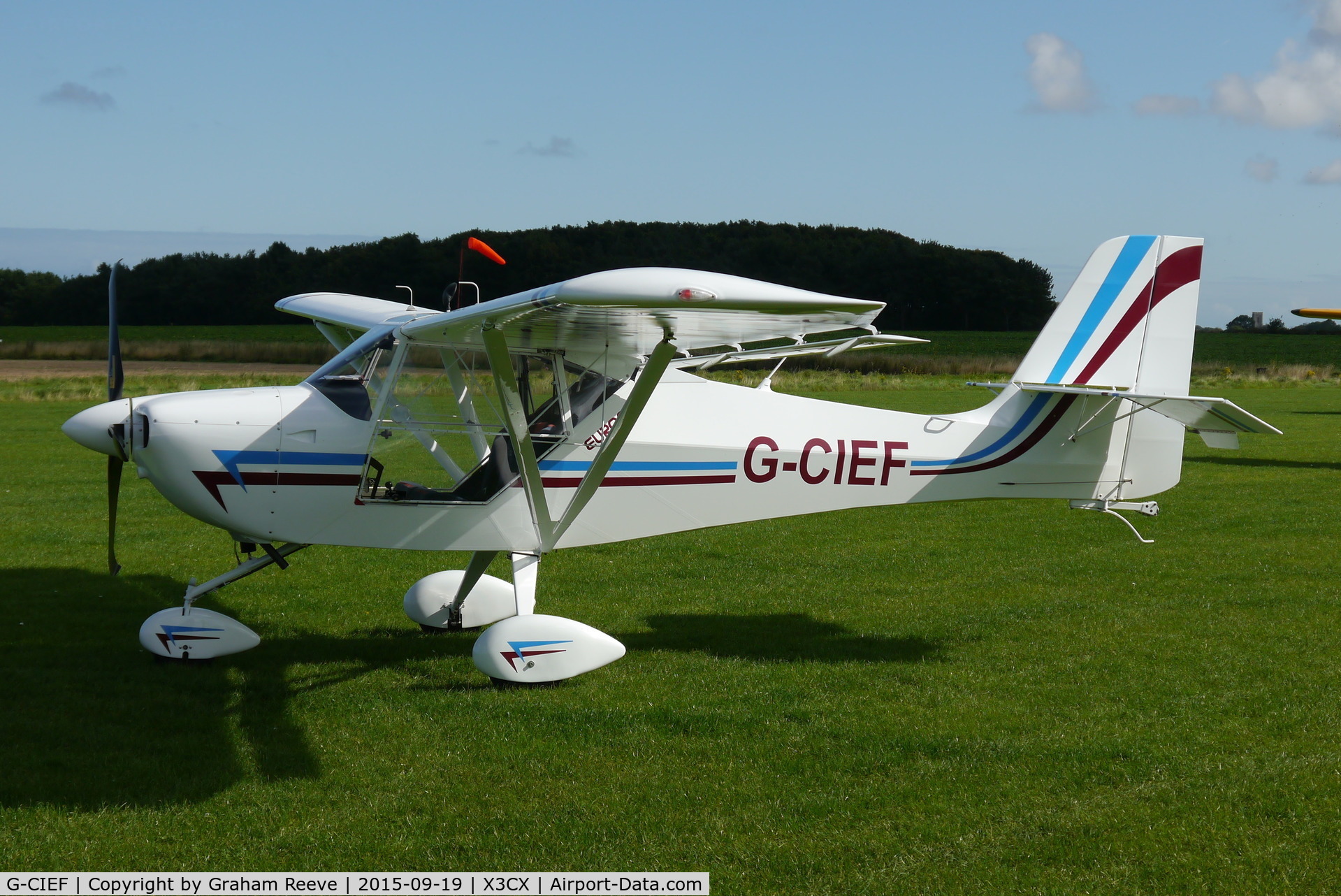 G-CIEF, 2014 Aeropro Eurofox 912(S) C/N LAA 376-15218, Parked at Northrepps.