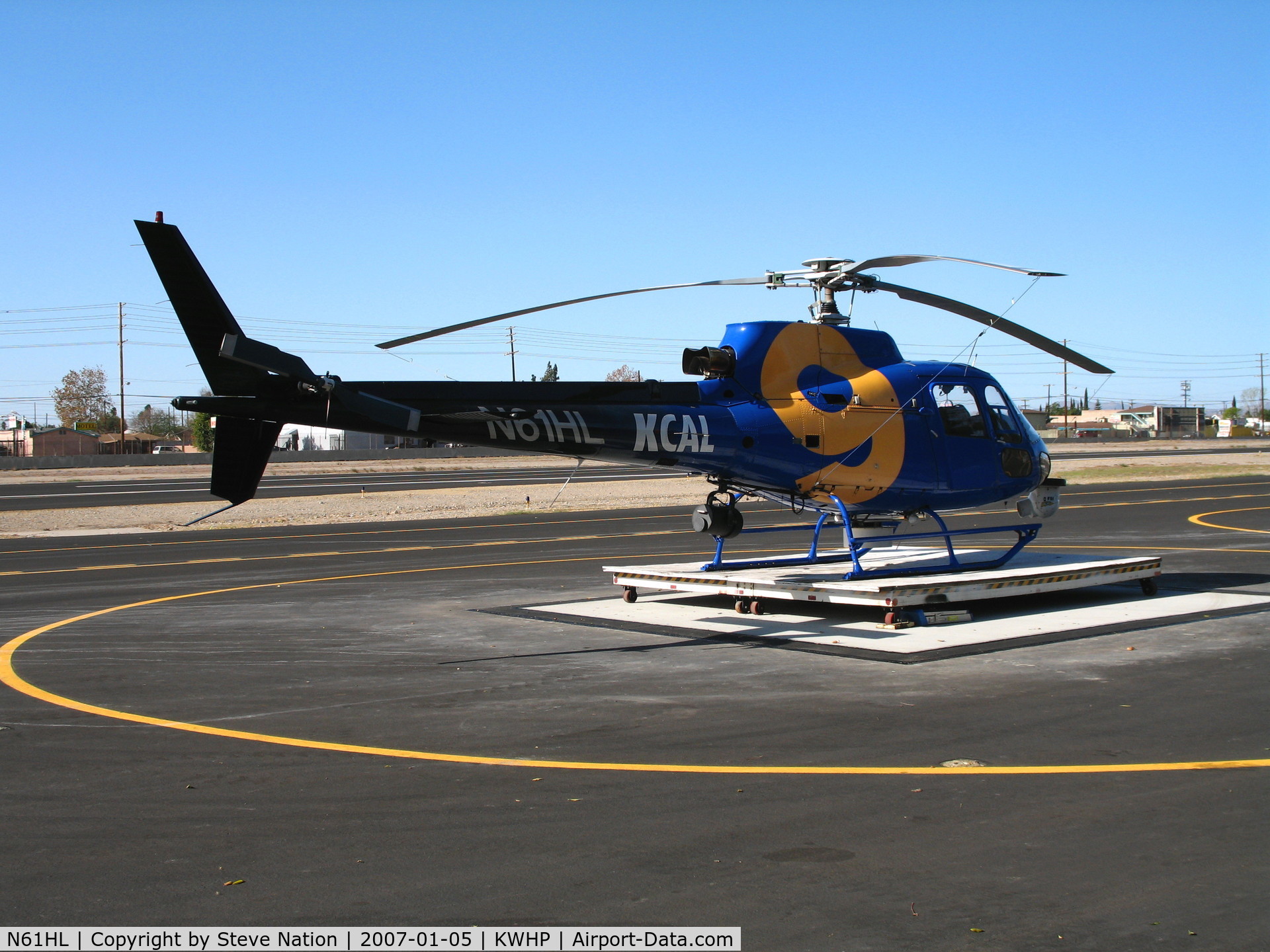 N61HL, Aerospatiale AS-350BA Ecureuil C/N 2298, KCAL (Channel) 9 Newscopter AS-350BA @ Whiteman Airport, Pacoima, CA