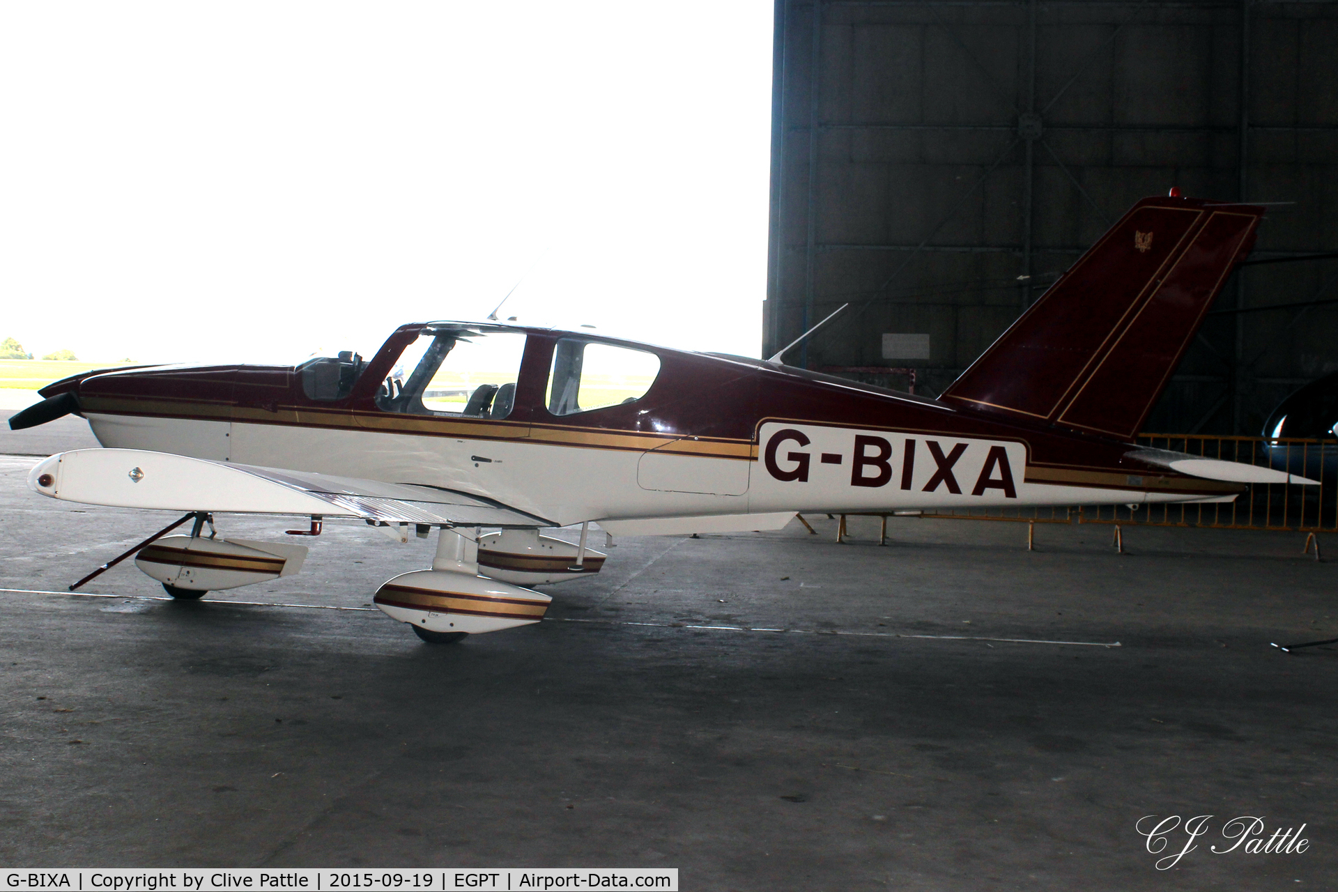G-BIXA, 1981 Socata TB-9 Tampico C/N 205, Hangared at Perth EGPT