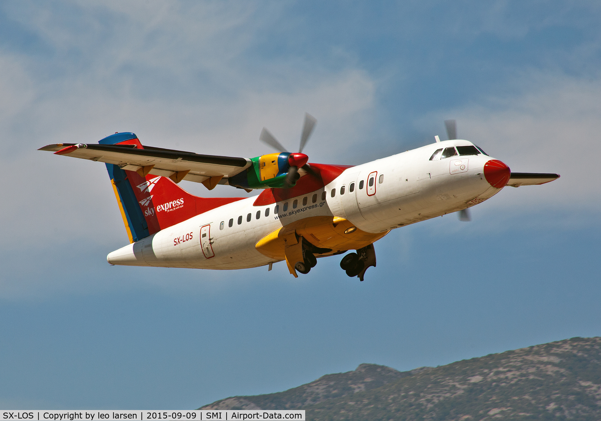 SX-LOS, 1988 ATR 42-300 C/N 107, Samos Greece 9.9.15