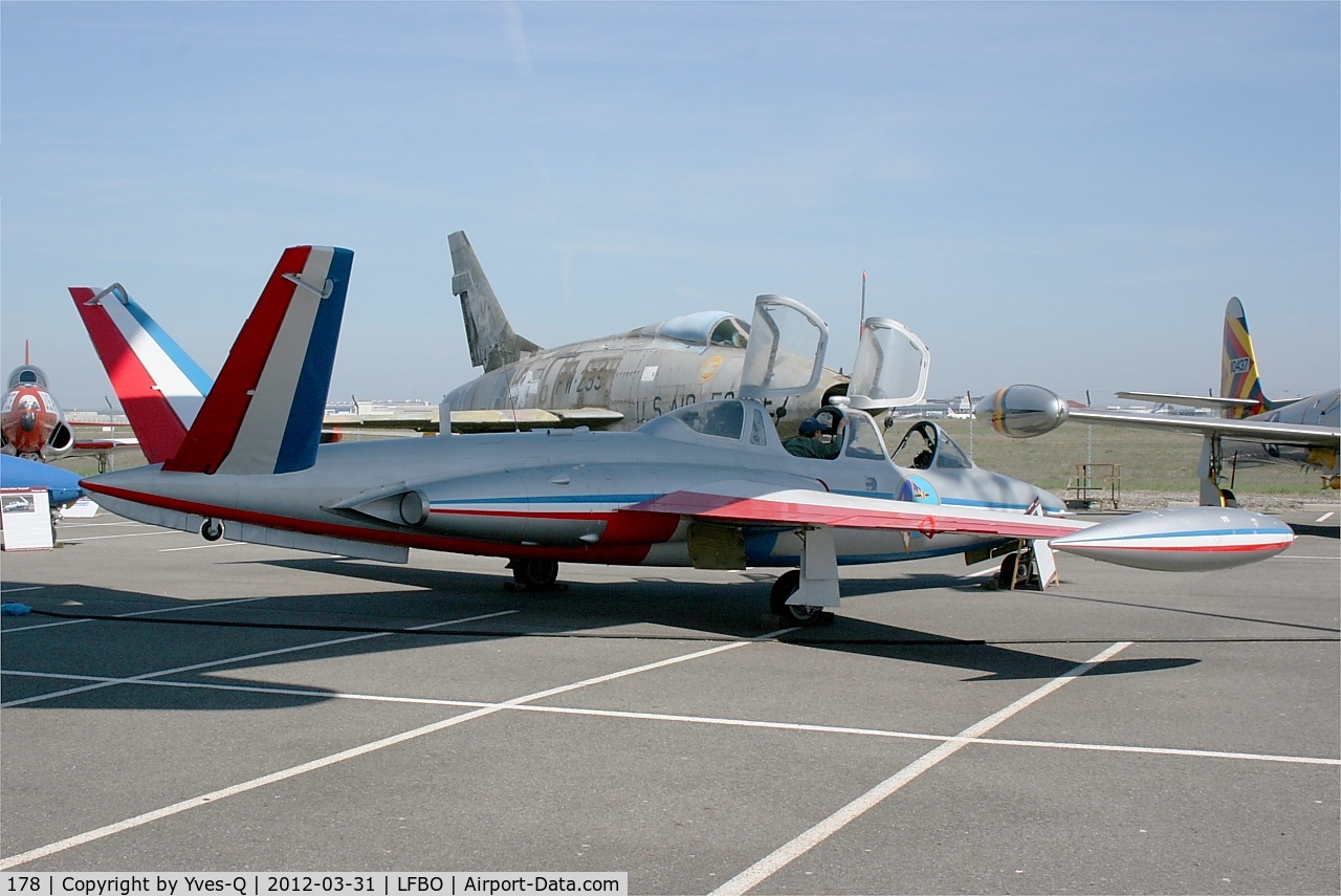 178, Fouga CM-170 Magister C/N 178, Fouga CM-170 Magister, Preserved at Les Ailes Anciennes Museum, Toulouse-Blagnac (LFBO)