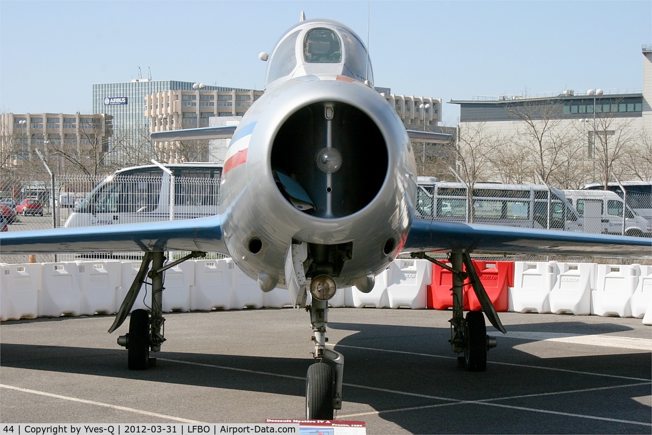 44, Dassault Mystere IVA C/N 44, Dassault Mystere IVA, Preserved at Les Ailes Anciennes Museum, Toulouse-Blagnac