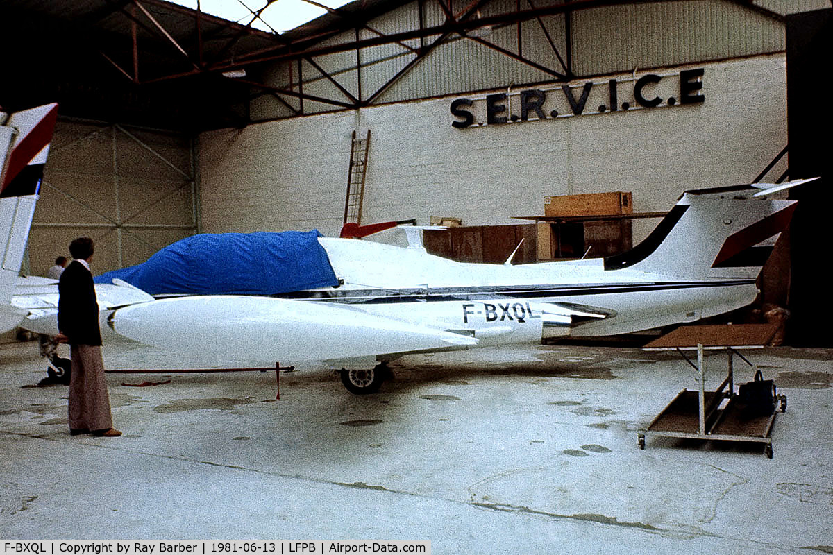 F-BXQL, Socata MS.760B Paris II C/N 105, Morane-Saulnier MS.760B Paris II [105] Paris Le-Bourget~F 13/06/1981. From a slide rebuild completed.
