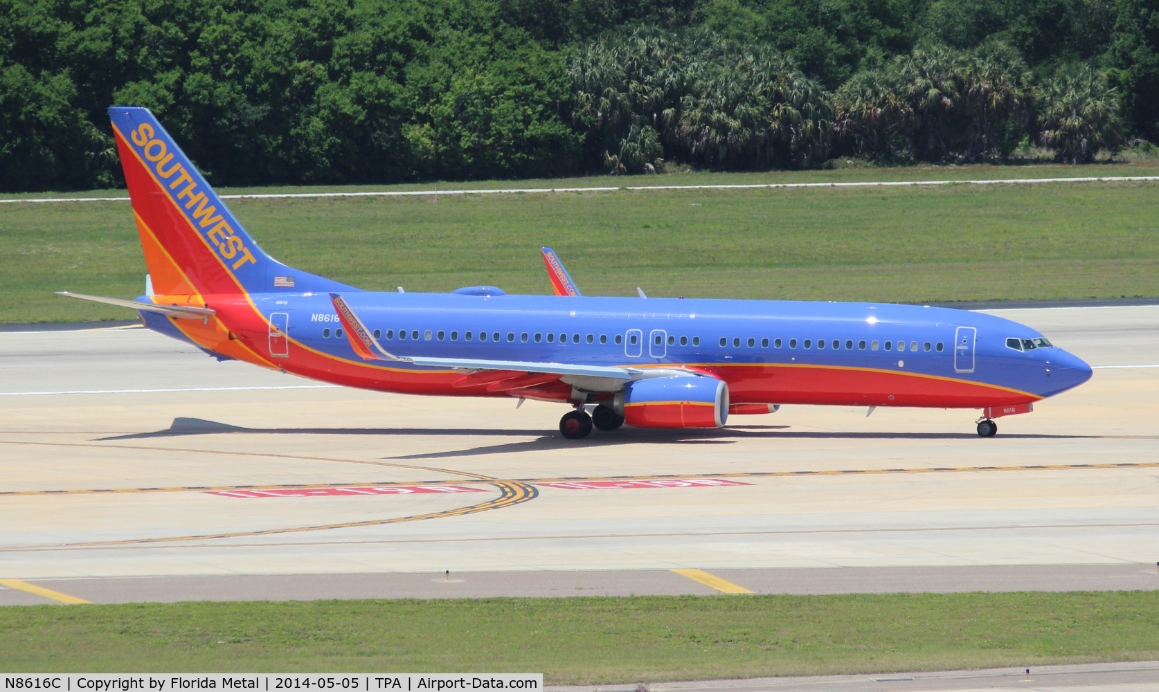 N8616C, 2013 Boeing 737-8H4 C/N 36914, Southwest