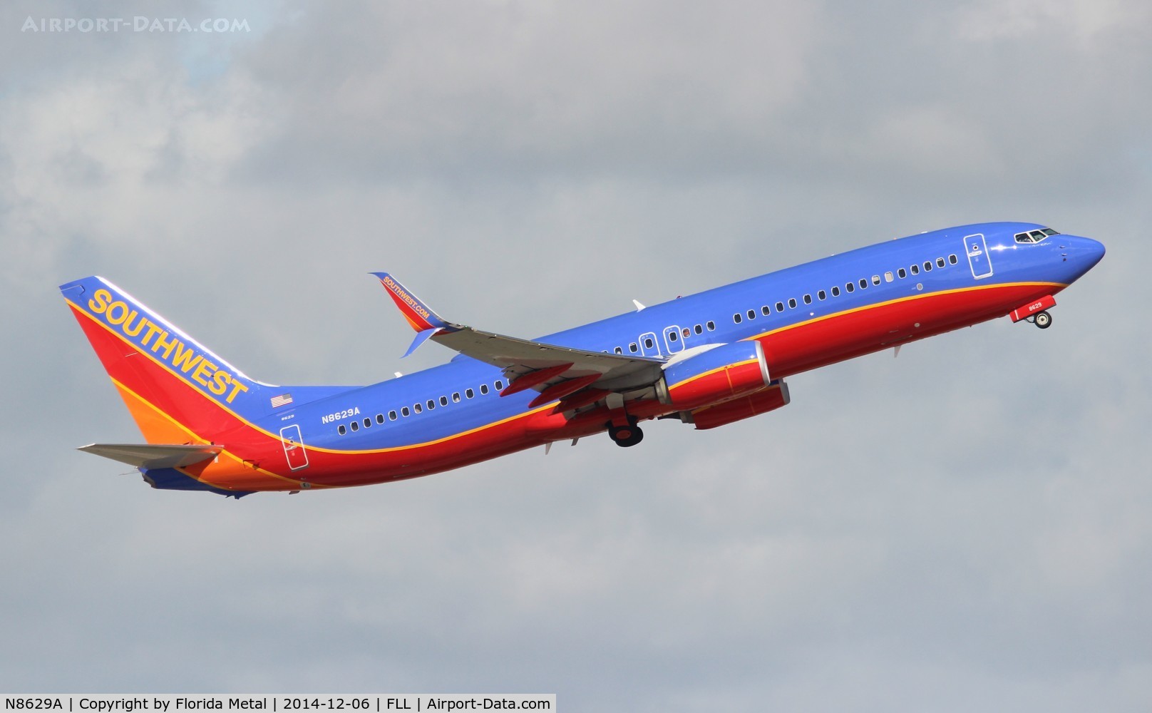 N8629A, 2014 Boeing 737-8H4 C/N 36897, Southwest