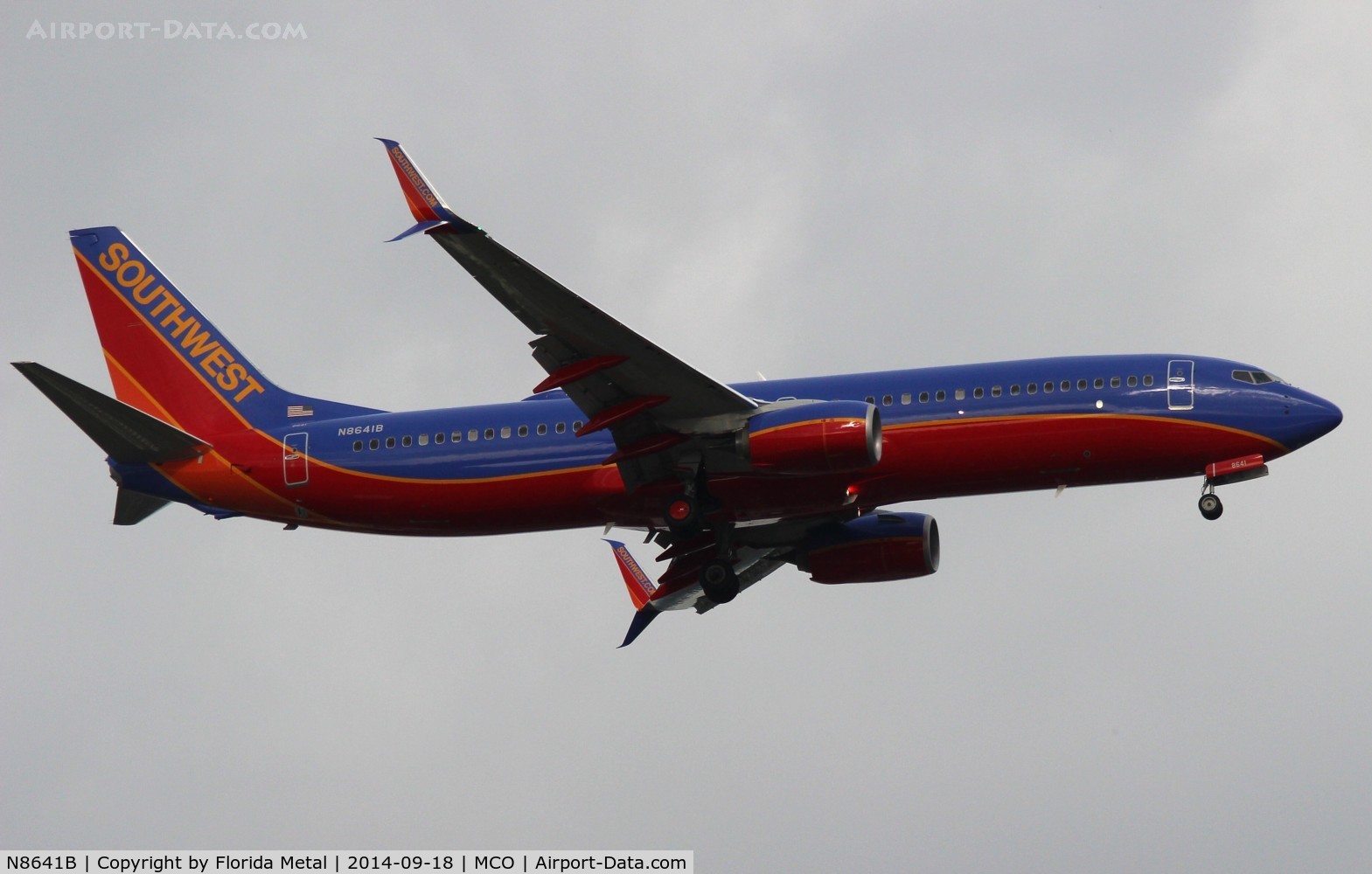 N8641B, 2014 Boeing 737-8H4 C/N 60085, Southwest