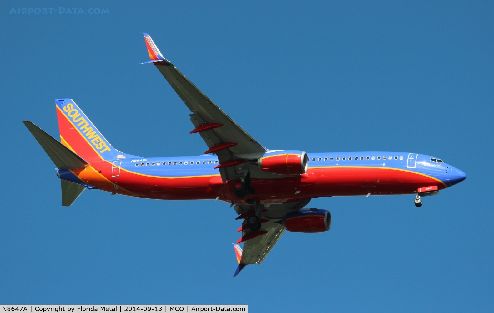 N8647A, 2014 Boeing 737-8H4 C/N 42528, Southwest