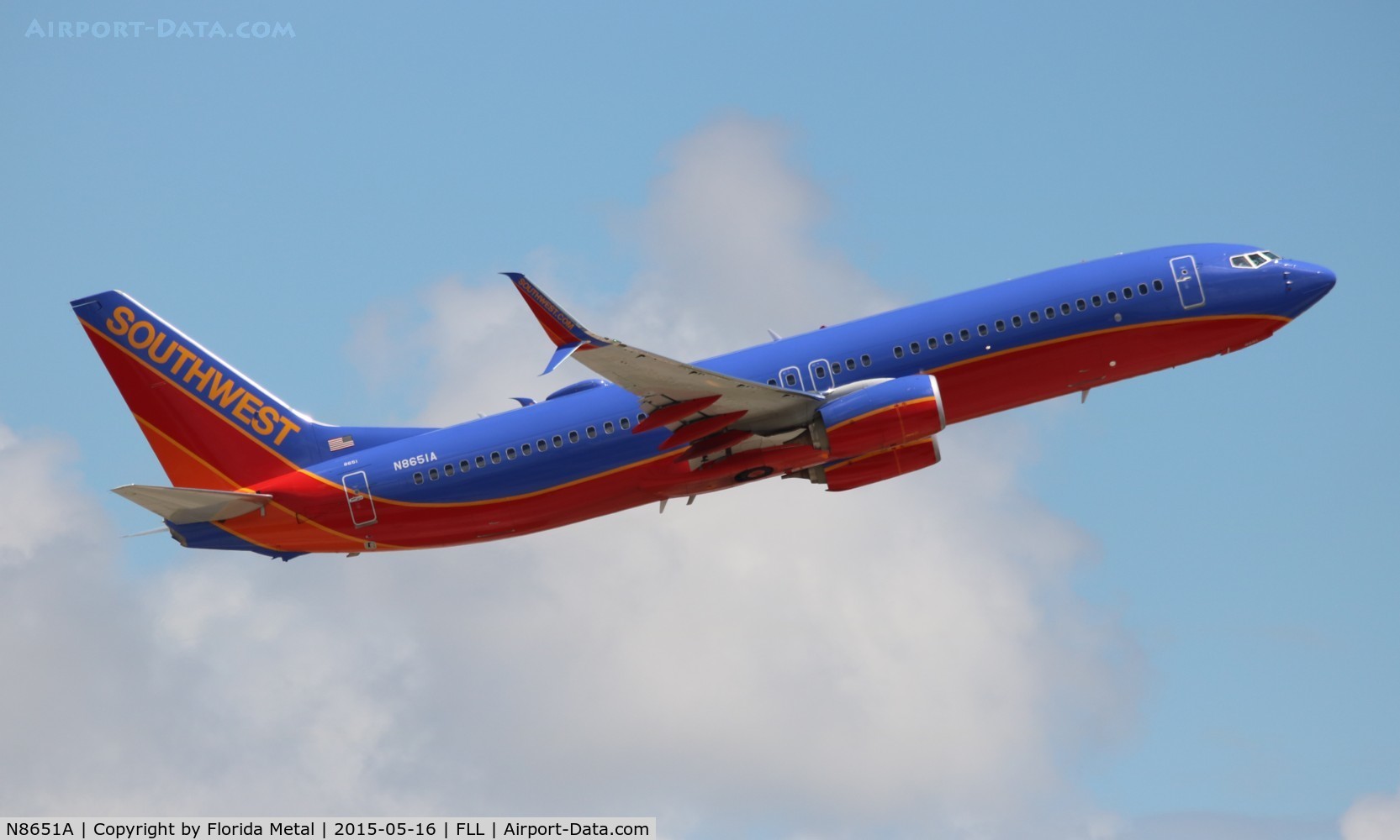 N8651A, 2014 Boeing 737-8H4 C/N 36920, Southwest