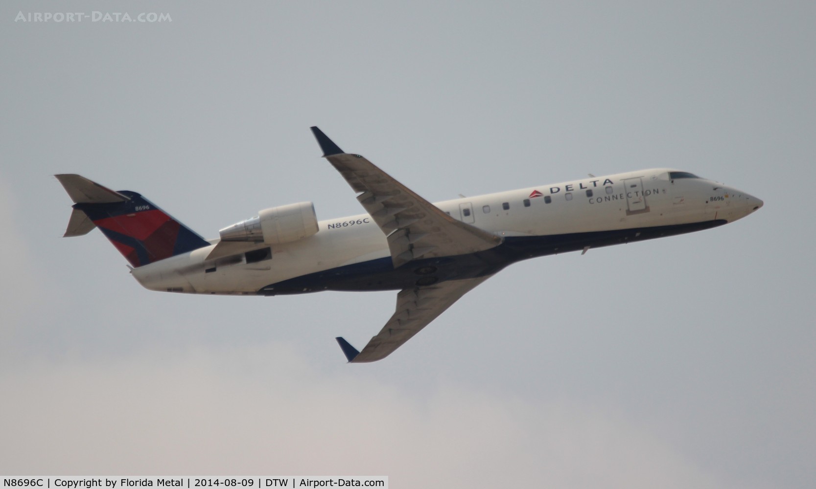 N8696C, 2002 Bombardier CL-600-2B19 (Not found) C/N 7696, Delta Connection
