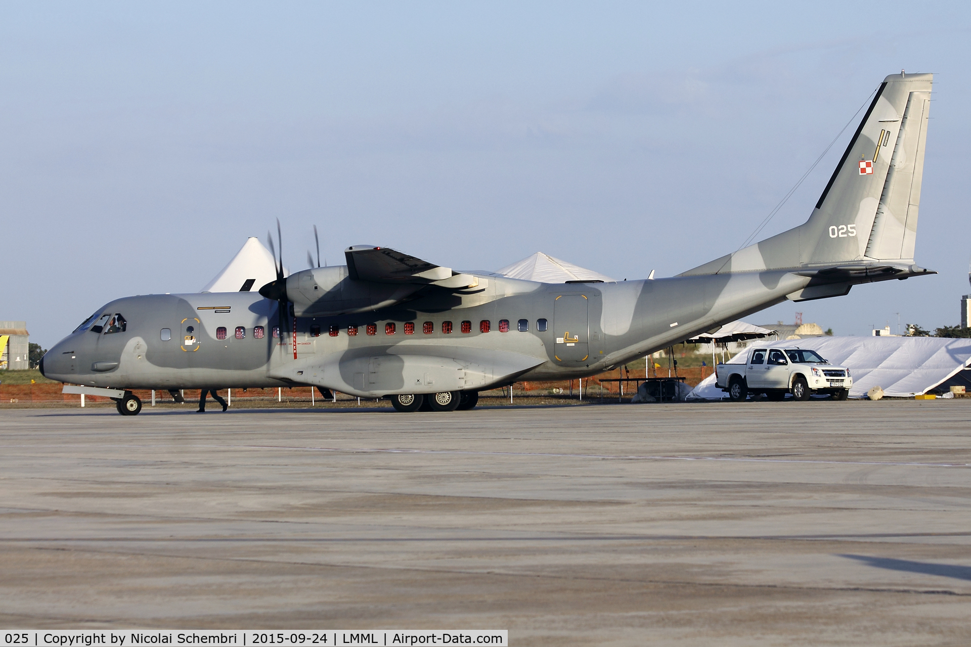 025, CASA C-295M C/N S-025, Support aircraft for the Polish Air Force Orlik team