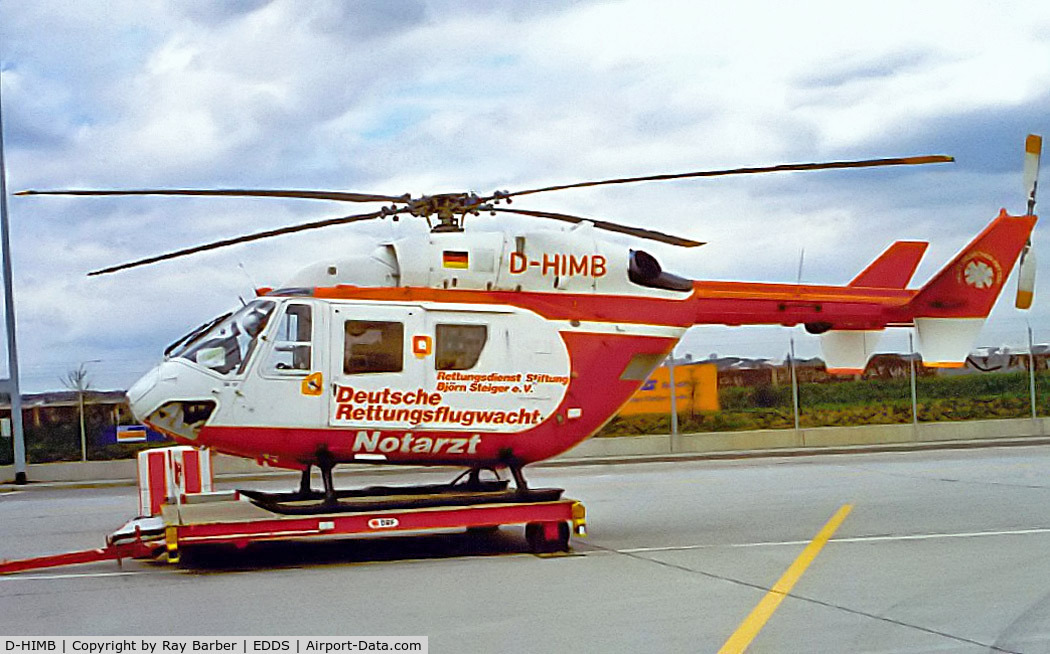 D-HIMB, Eurocopter-Kawasaki BK-117B-2 C/N 7185, MBB/Kawasaki BK117B-1 [7185] (Deutsche Rettungsflugwacht) Stuttgart~D 15/08/1997