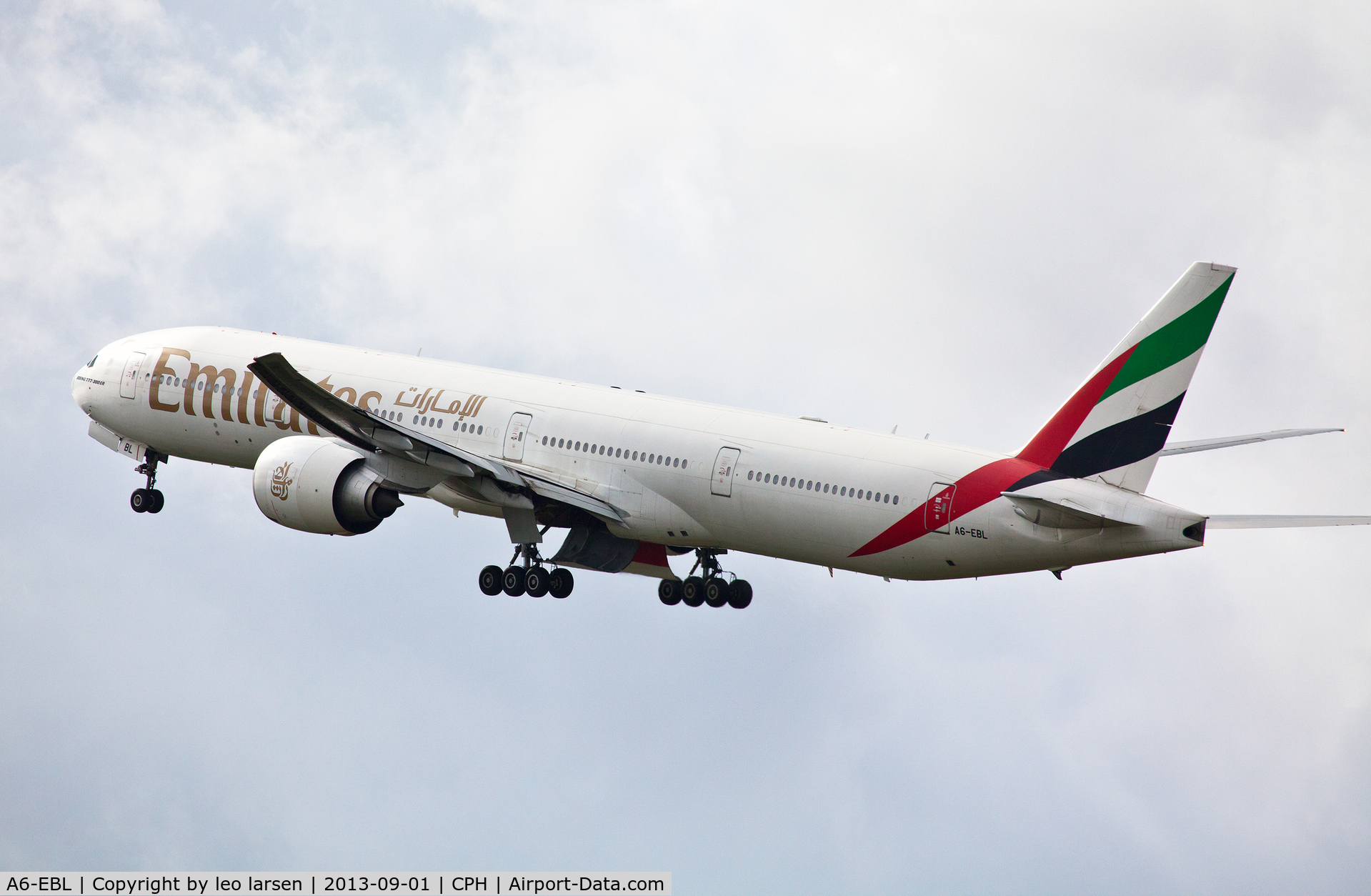 A6-EBL, 2006 Boeing 777-31H/ER C/N 32709, Copenhagen 1.9.13