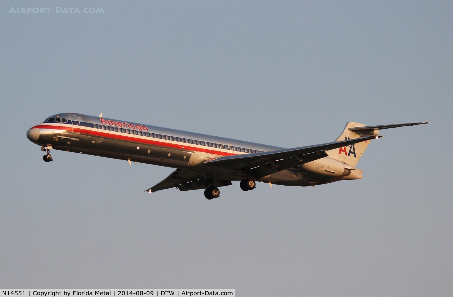 N14551, 1991 McDonnell Douglas MD-82 (DC-9-82) C/N 53033, American