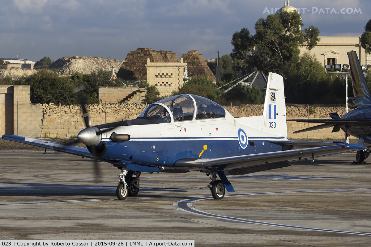 023, 2002 Raytheon T-6A Texan II C/N PG-23, Malta International Airshow 2015