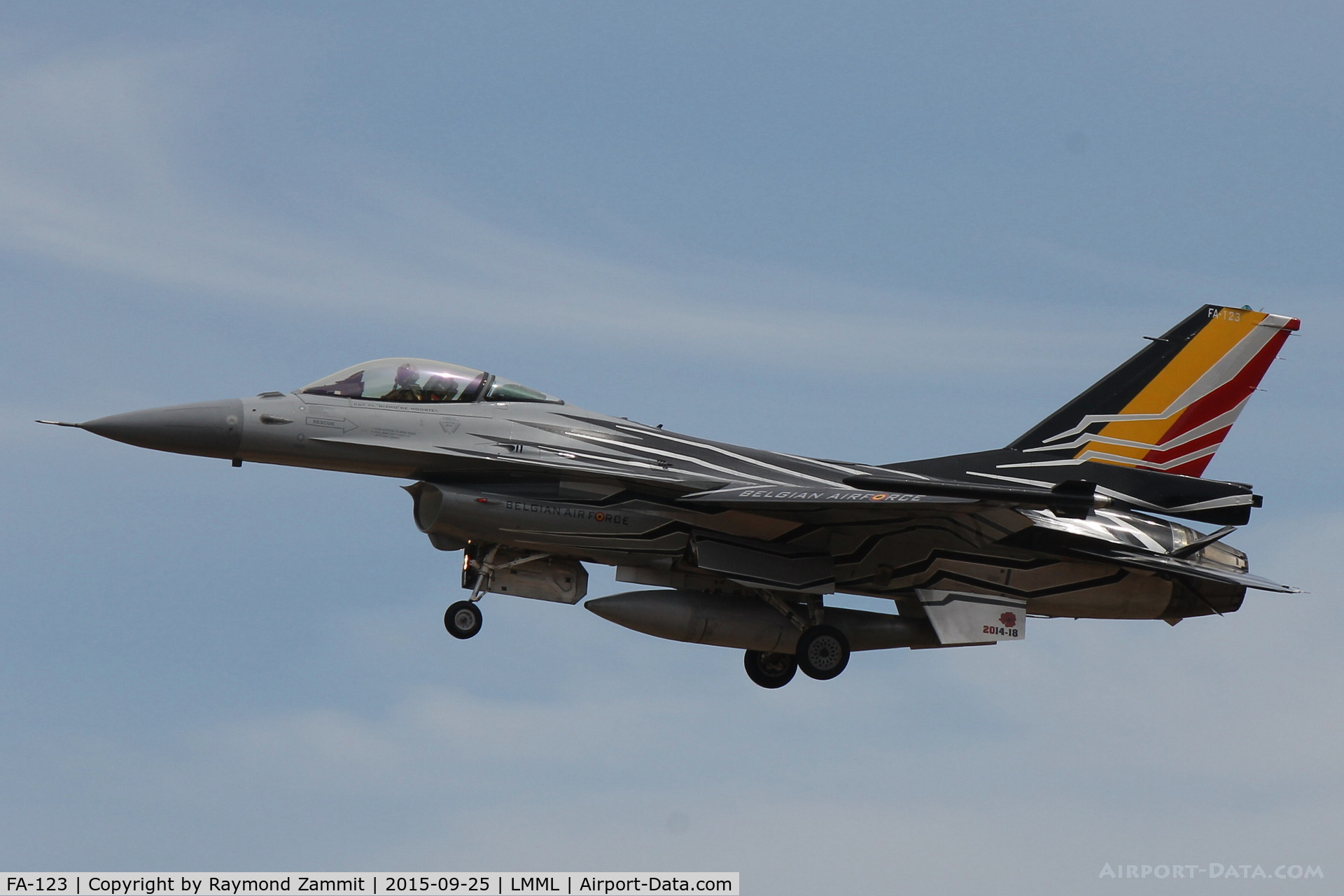 FA-123, SABCA F-16AM Fighting Falcon C/N 6H-123, F-16AM Fighting Falcon FA-123 Belgian Air Force