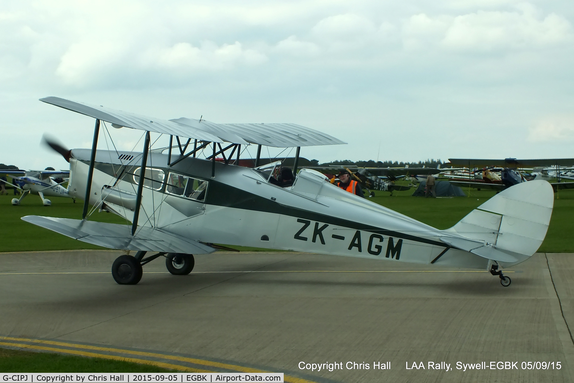 G-CIPJ, 1938 De Havilland DH.83 Fox Moth C/N TS2810, at the LAA Rally 2015, Sywell