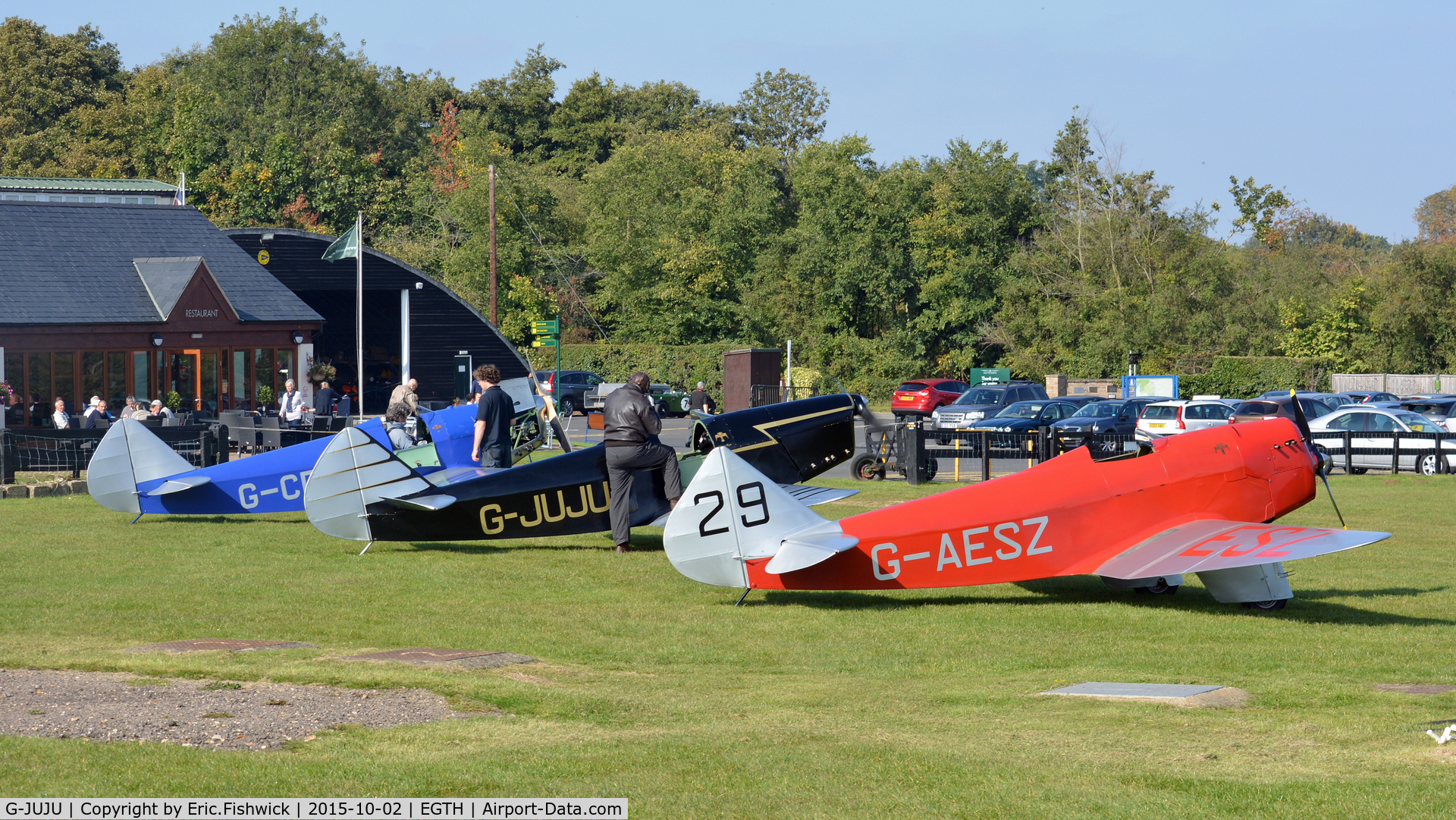 G-JUJU, 2014 Chilton DW1A C/N PFA 225-12726, 5. A trio of Chiltons at The Shuttleworth Collection, Old Warden, Biggleswade, Bedfordshire.