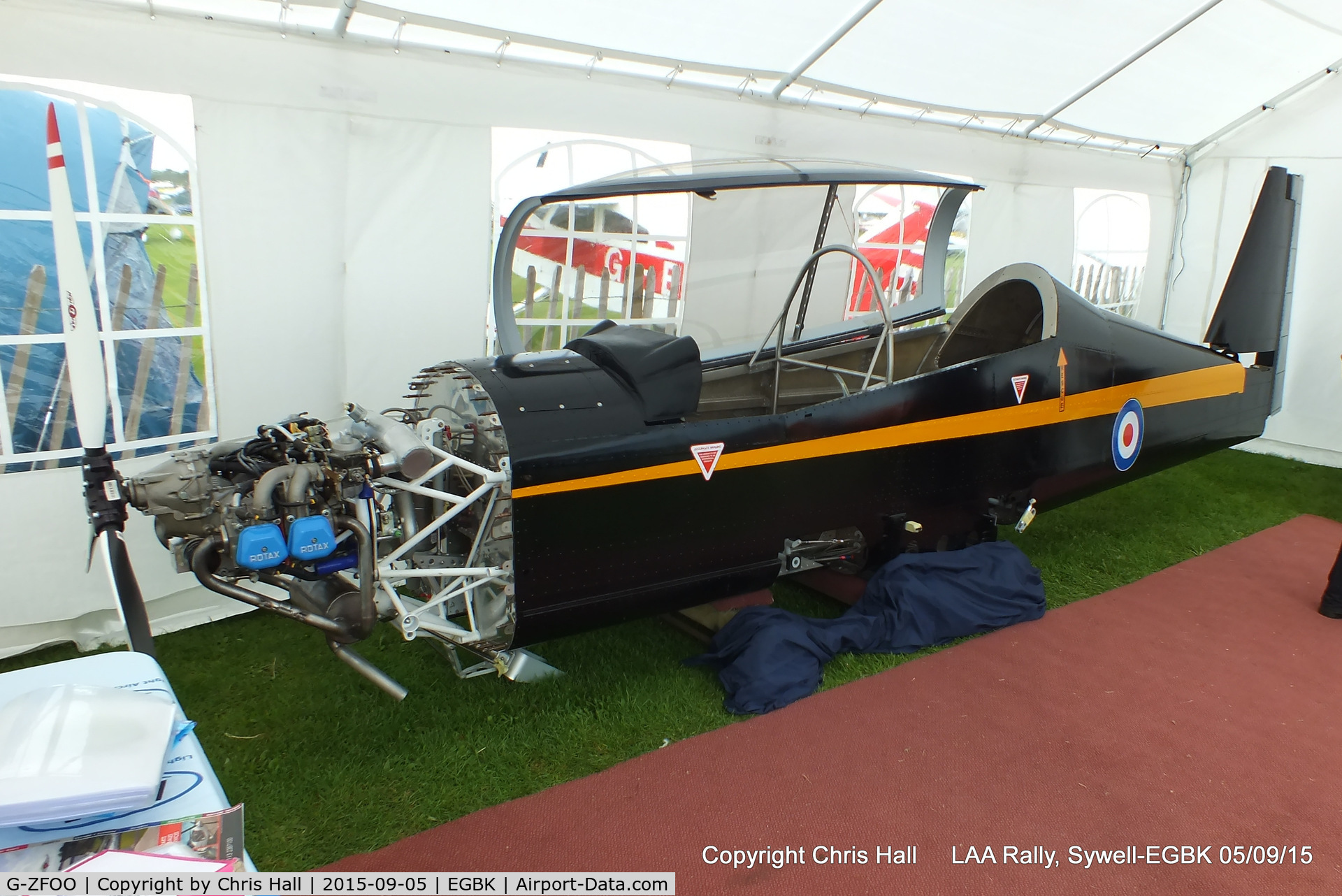 G-ZFOO, 2015 Flying Legend Tucano Replica C/N LAA 394-15360, at the LAA Rally 2015, Sywell