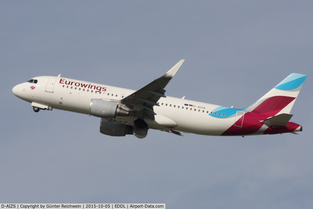 D-AIZS, 2013 Airbus A320-214 C/N 5557, Departing