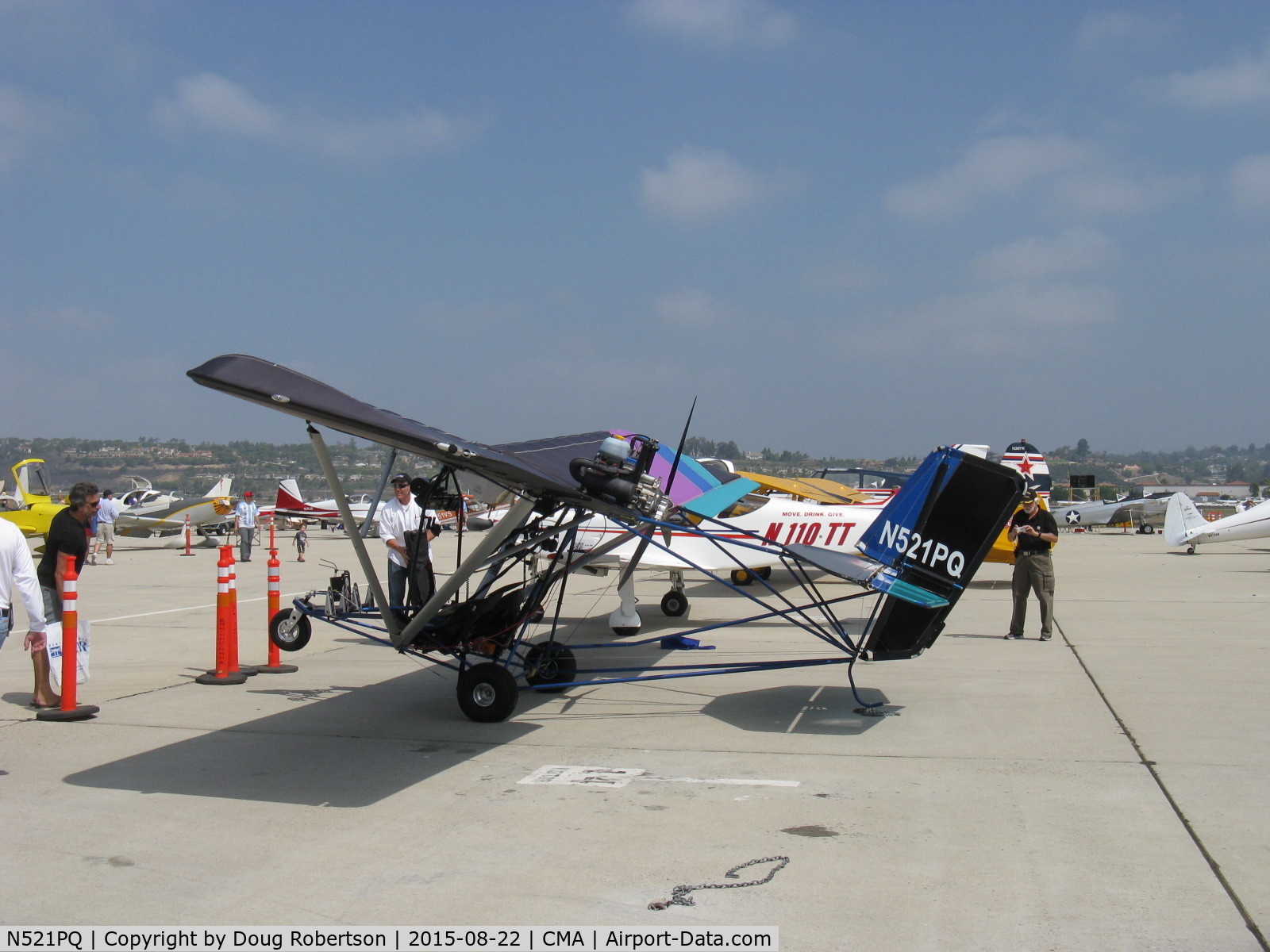 N521PQ, 2014 Quicksilver L-S2S C/N 10002, 2014 Quicksilver Aeronautics LLC L-S2S, Rotax 582ULS two-stroke cycle 62 Hp pusher engine, tri-blade prop