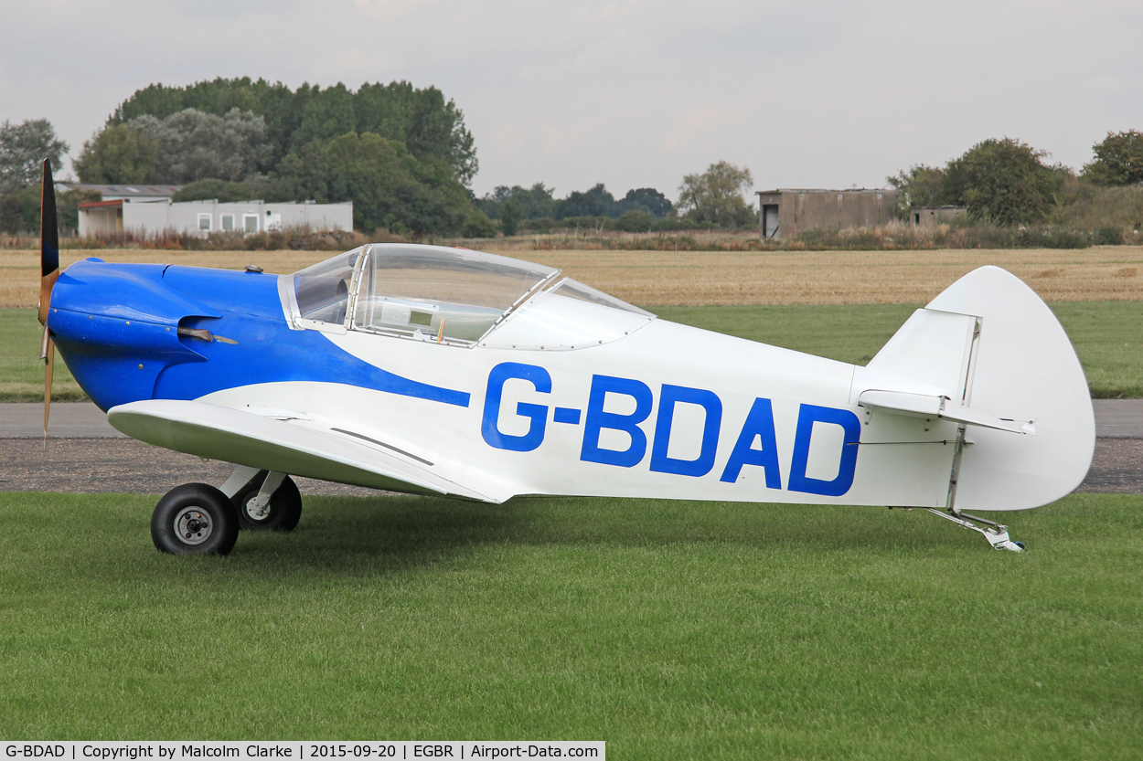 G-BDAD, 1976 Taylor JT-1 Monoplane C/N PFA 1453, Taylor JT-1 Monoplane at The Real Aeroplane Club's Helicopter Fly-In, Breighton Airfield, September 20th 2015.