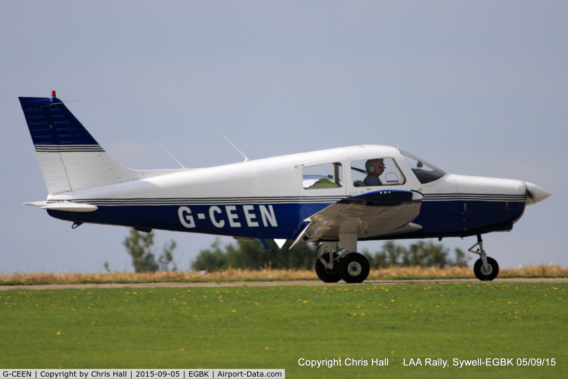 G-CEEN, 1990 Piper PA-28-161 Cadet C/N 2841293, at the LAA Rally 2015, Sywell