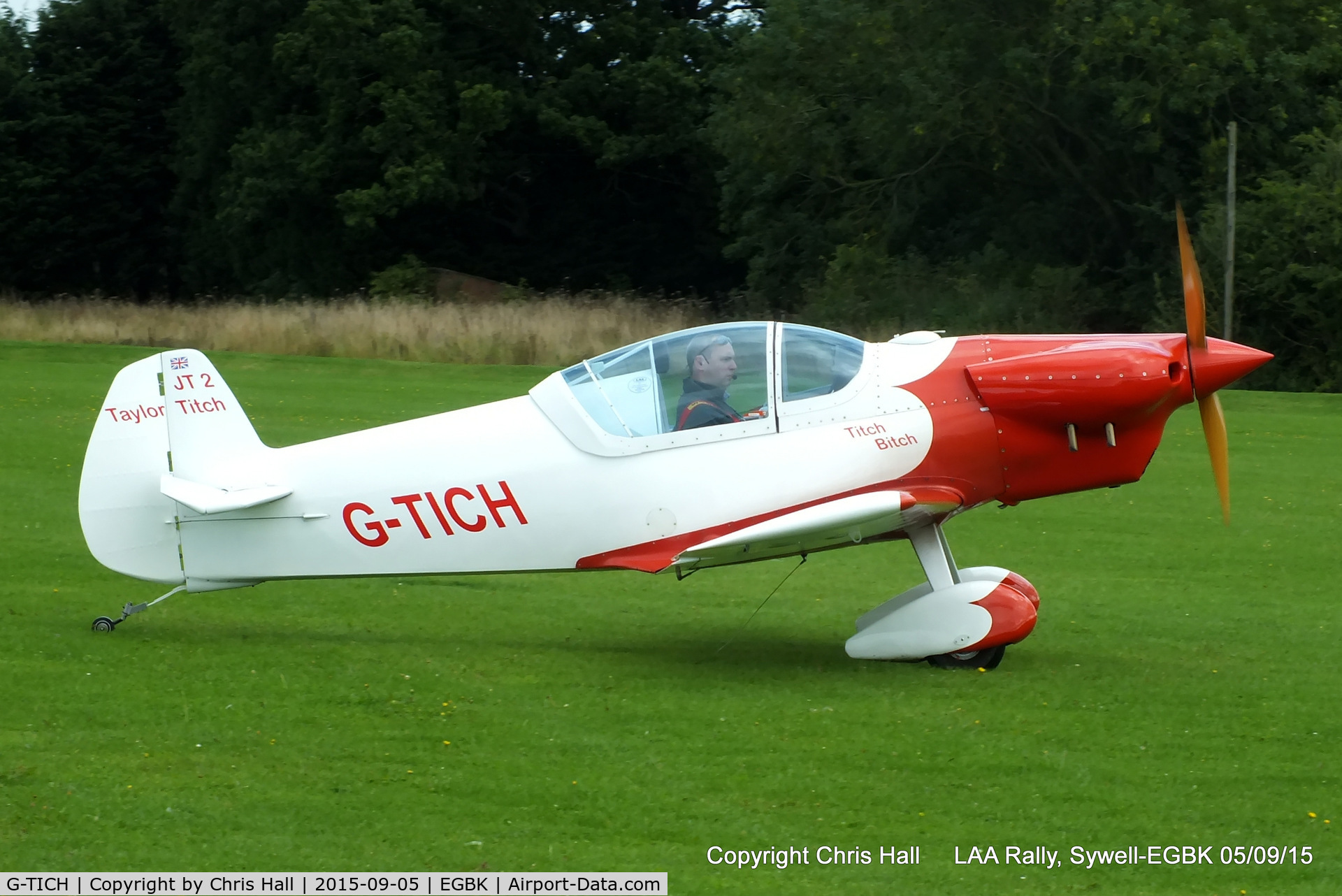 G-TICH, 2001 Taylor JT-2 Titch C/N PFA 060-3213, at the LAA Rally 2015, Sywell