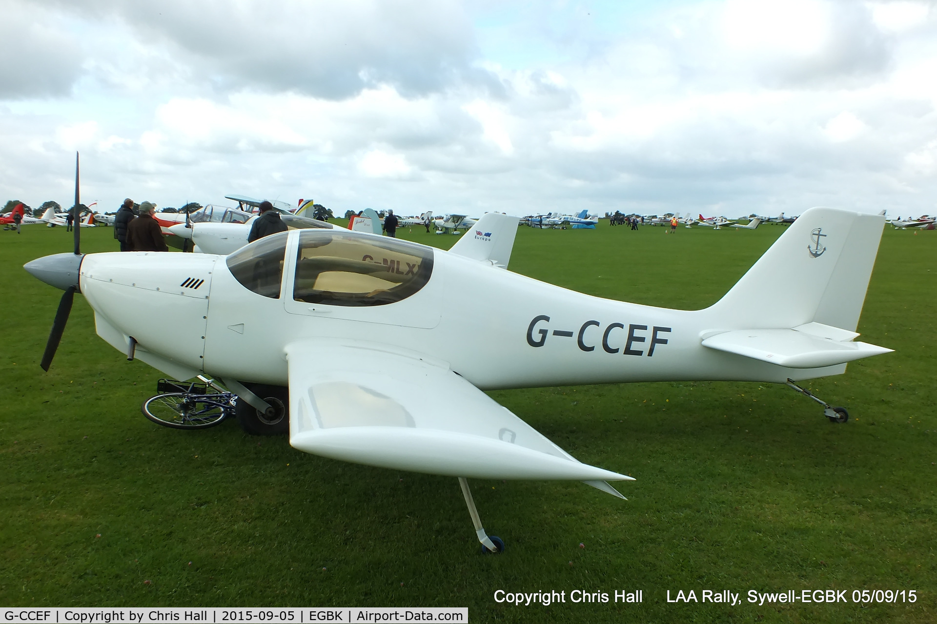 G-CCEF, 2004 Europa Monowheel C/N PFA 247-13038, at the LAA Rally 2015, Sywell