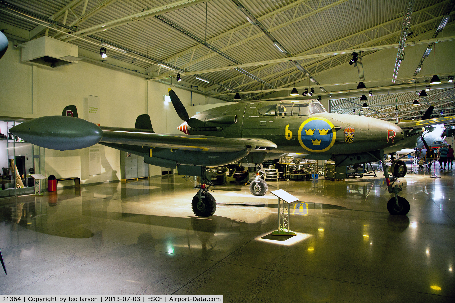 21364, 1945 Saab J-21A-3 C/N 21-364, Flygvapen Museum Linköping 3.7.13