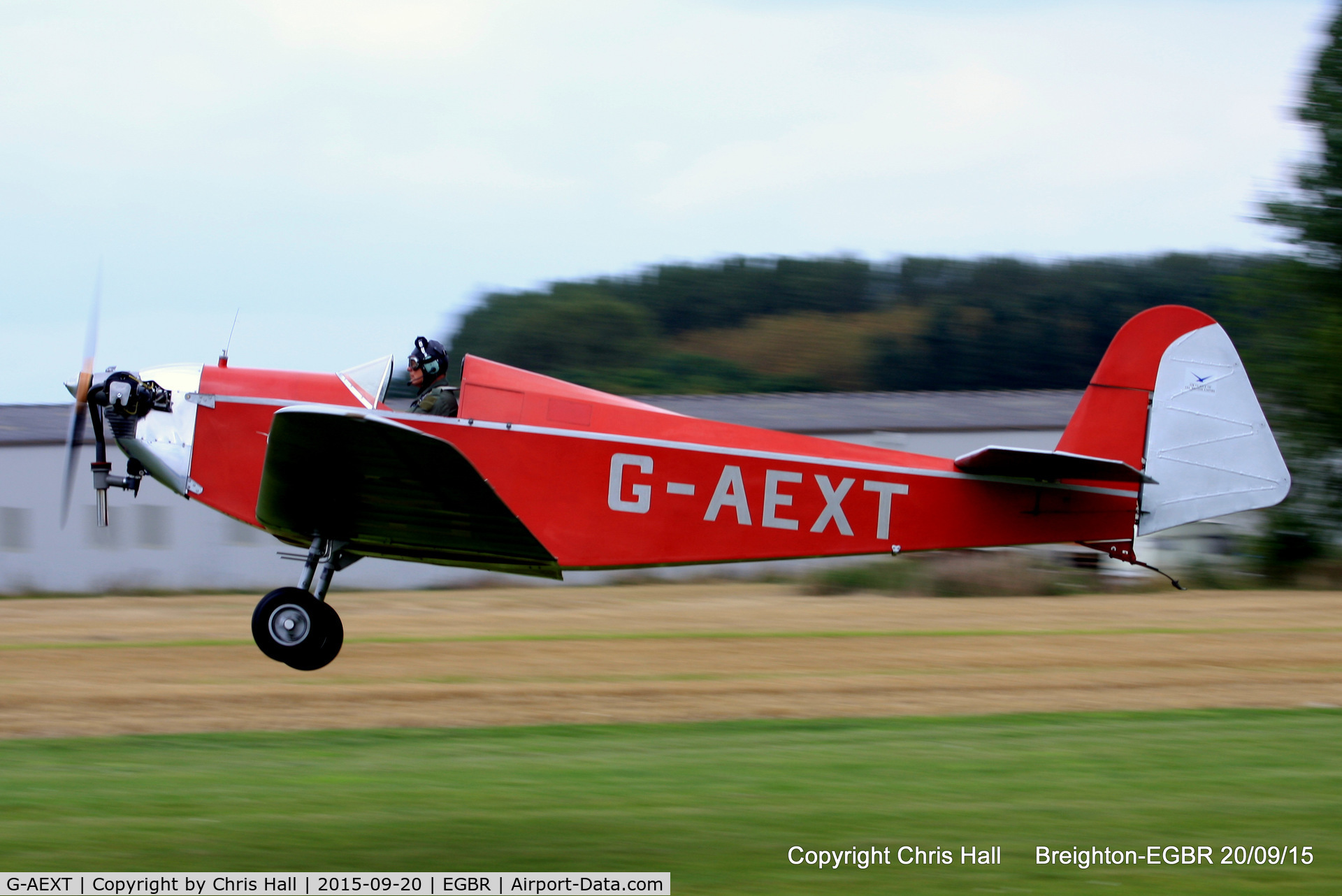 G-AEXT, 1937 Dart Kitten II C/N 123, at Breighton's Heli Fly-in, 2015